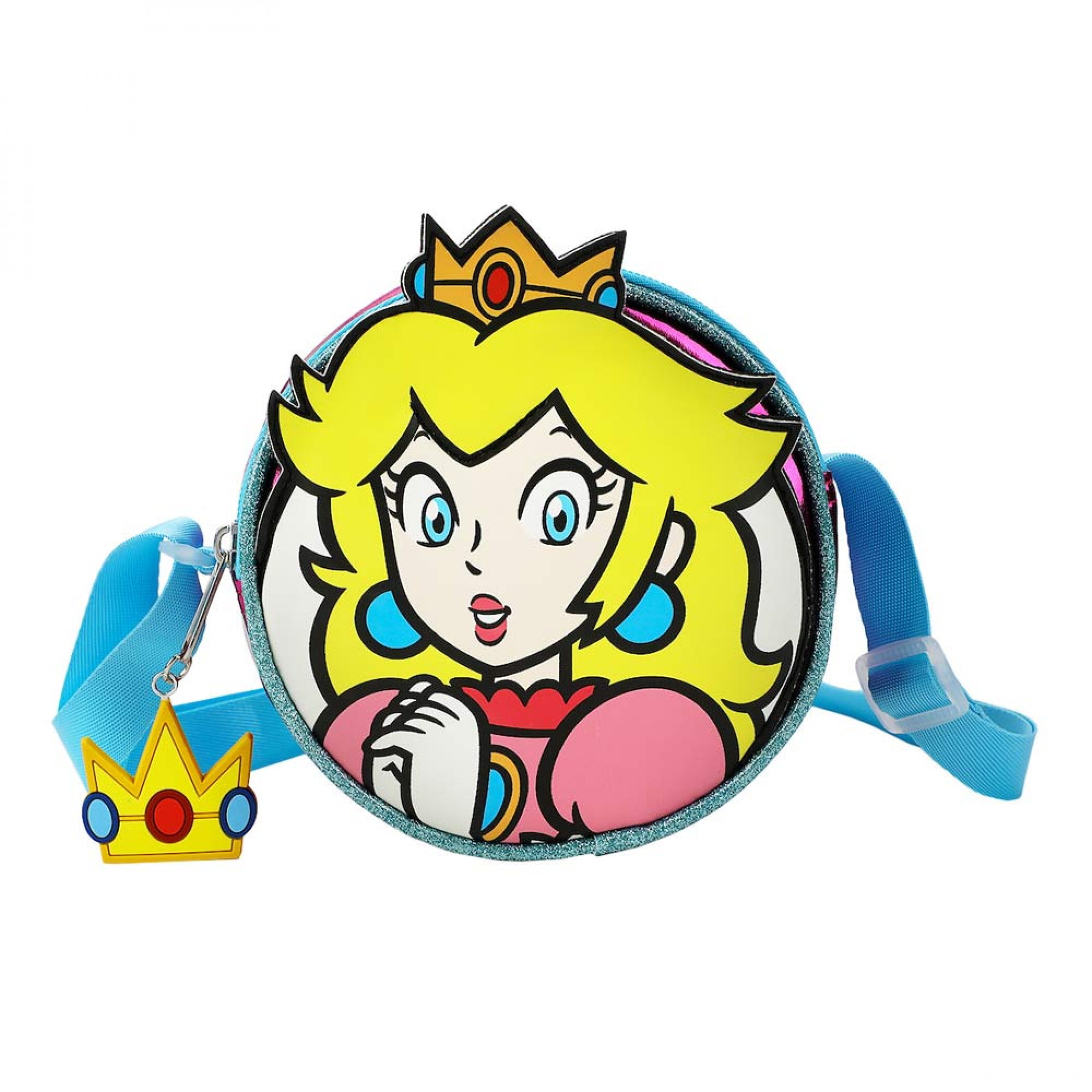 Super Mario Bros. Princess Peach Crossbody Bag, Multi-Color