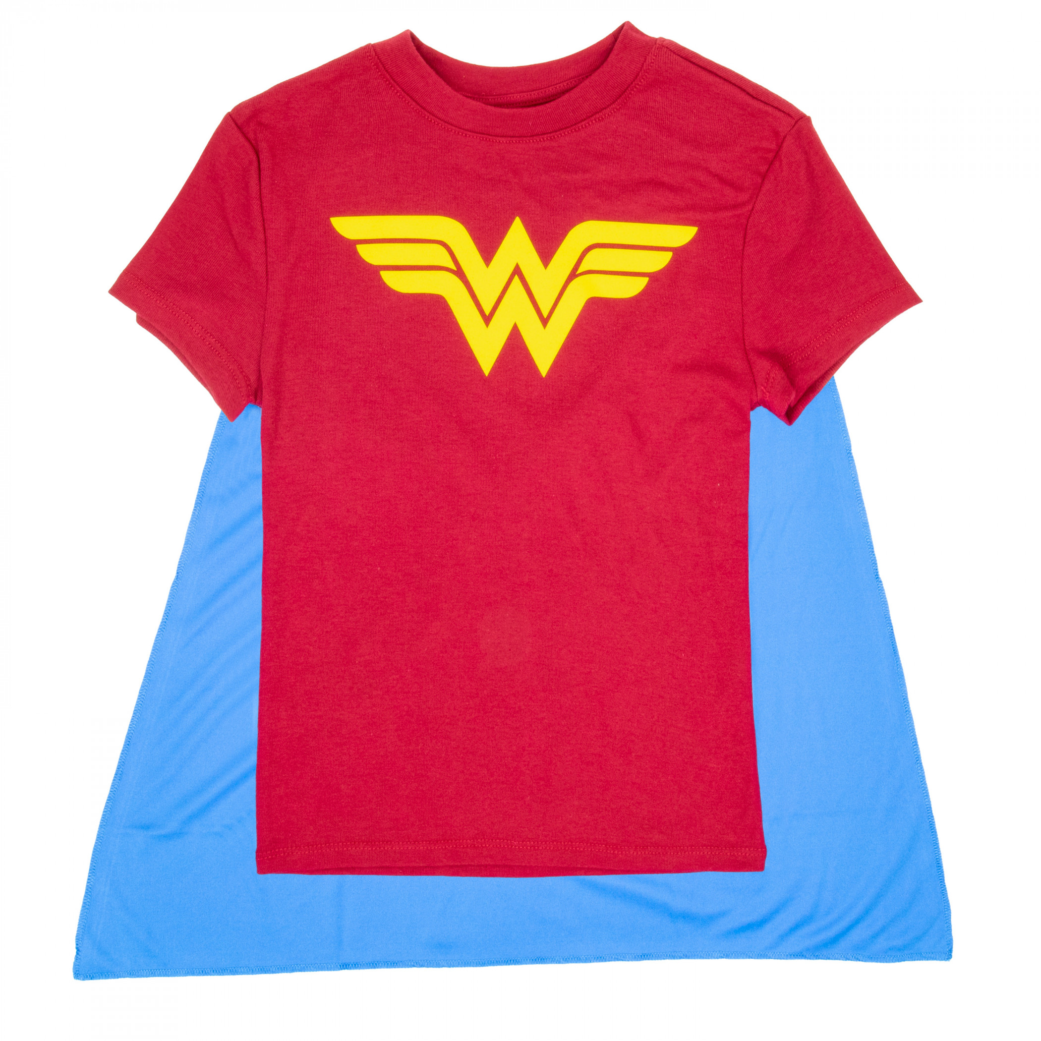 Wonder Woman Junior's Caped T-Shirt, Multi-Color