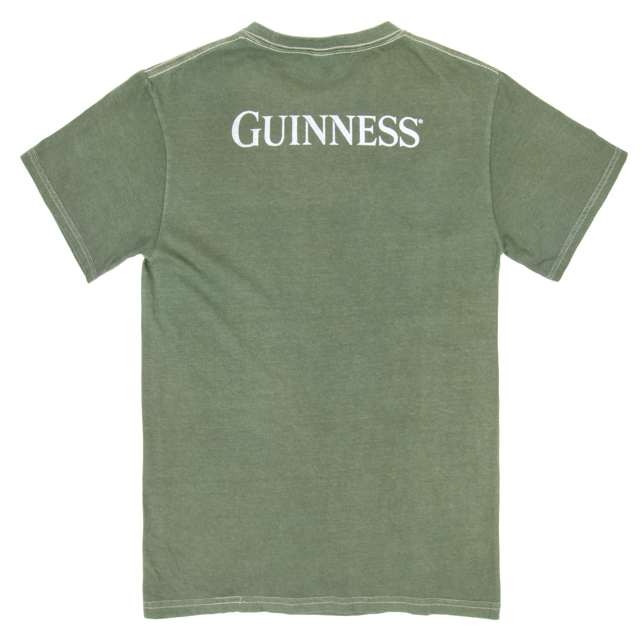 Guinness Time Medieval Knight Front Back Print Mineral Wash Premium T-Shirt