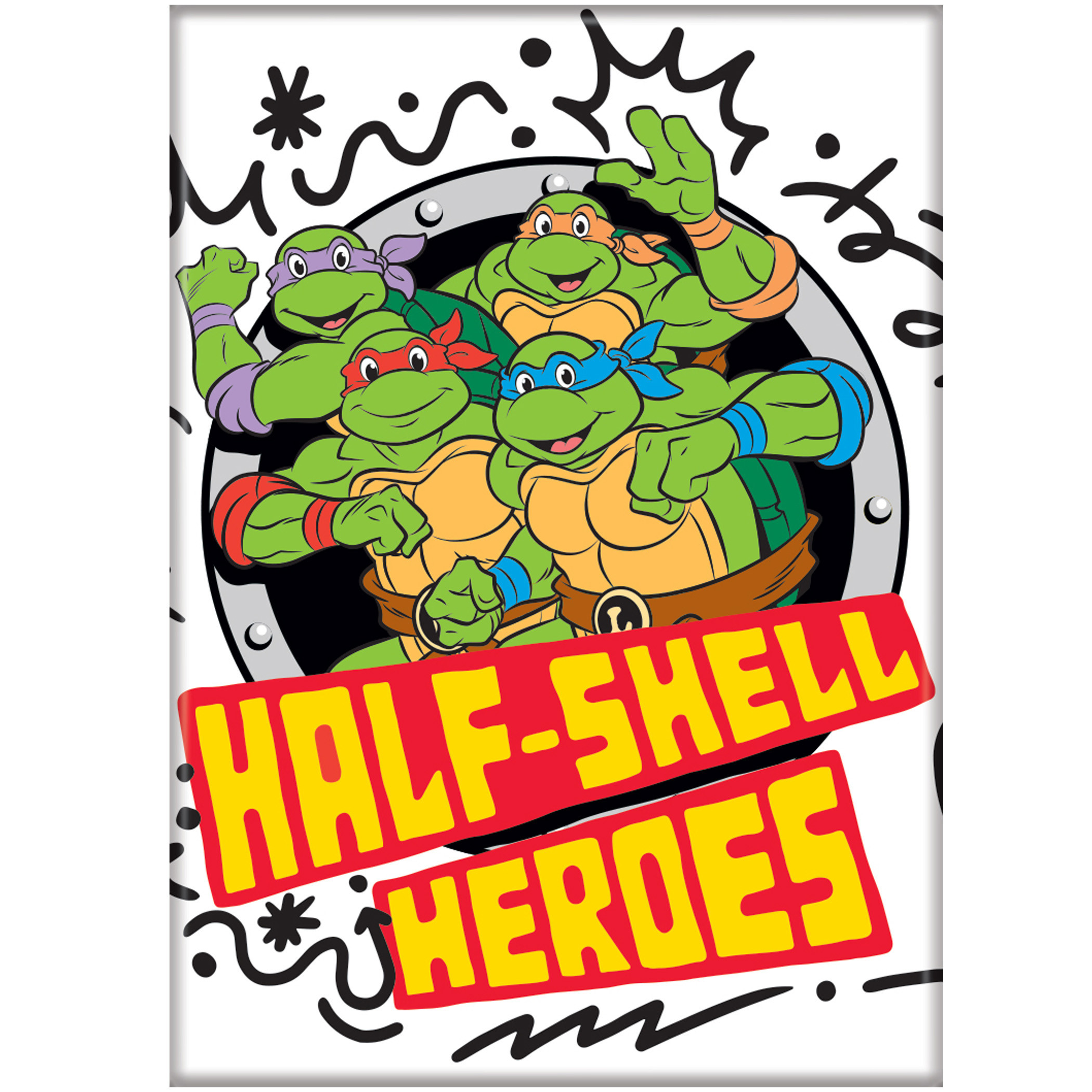 Teenage Mutant Ninja Turtles Half-Shell Heroes Magnet, Multi-Color