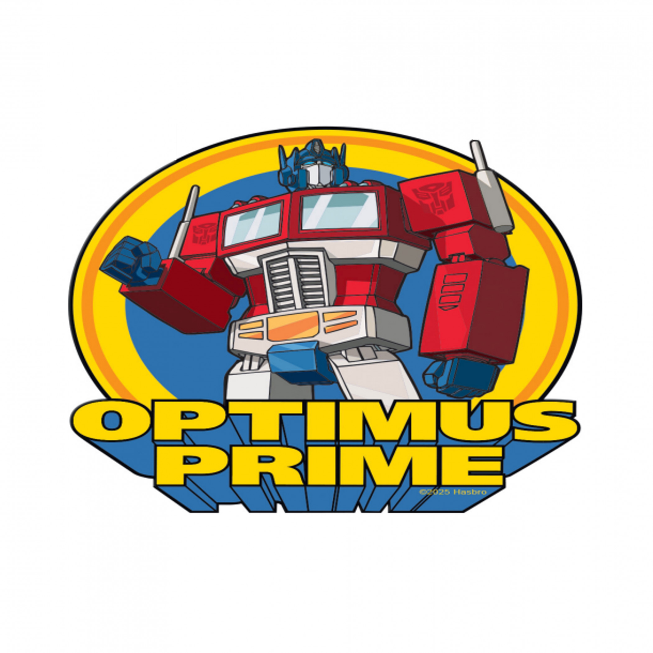 Transformers Optimus Prime Die Cut Sticker, Multi-Color