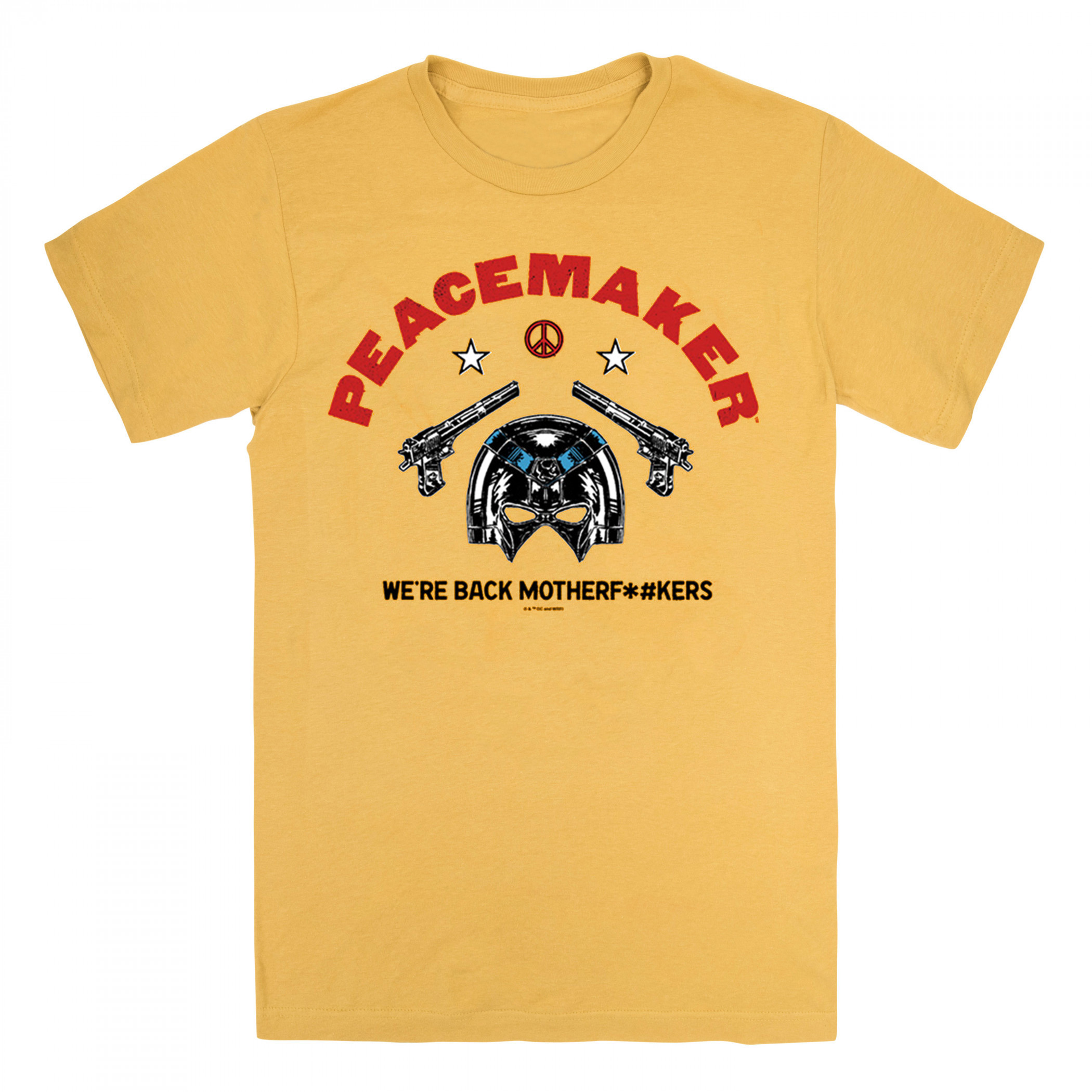 Peacemaker We're Back Motherf*#kers T-Shirt, Yellow