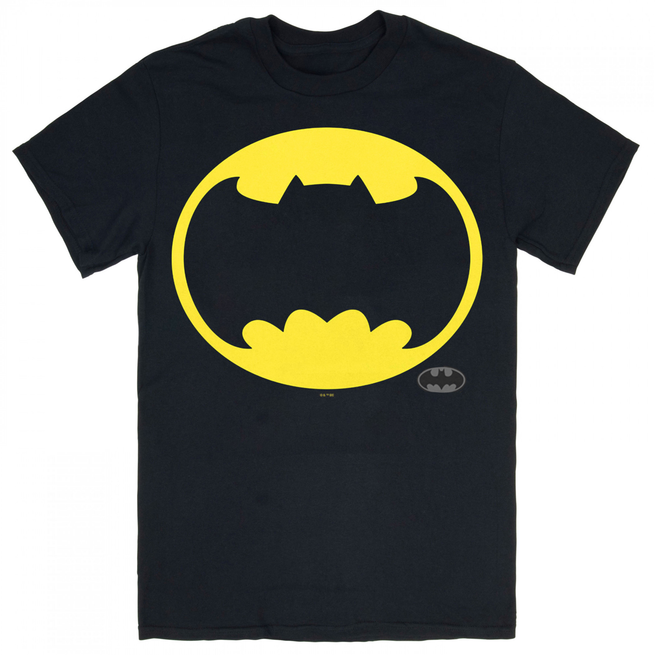 Batman Dark Knight Returns Frank Miller Oval Logo T-Shirt, Black