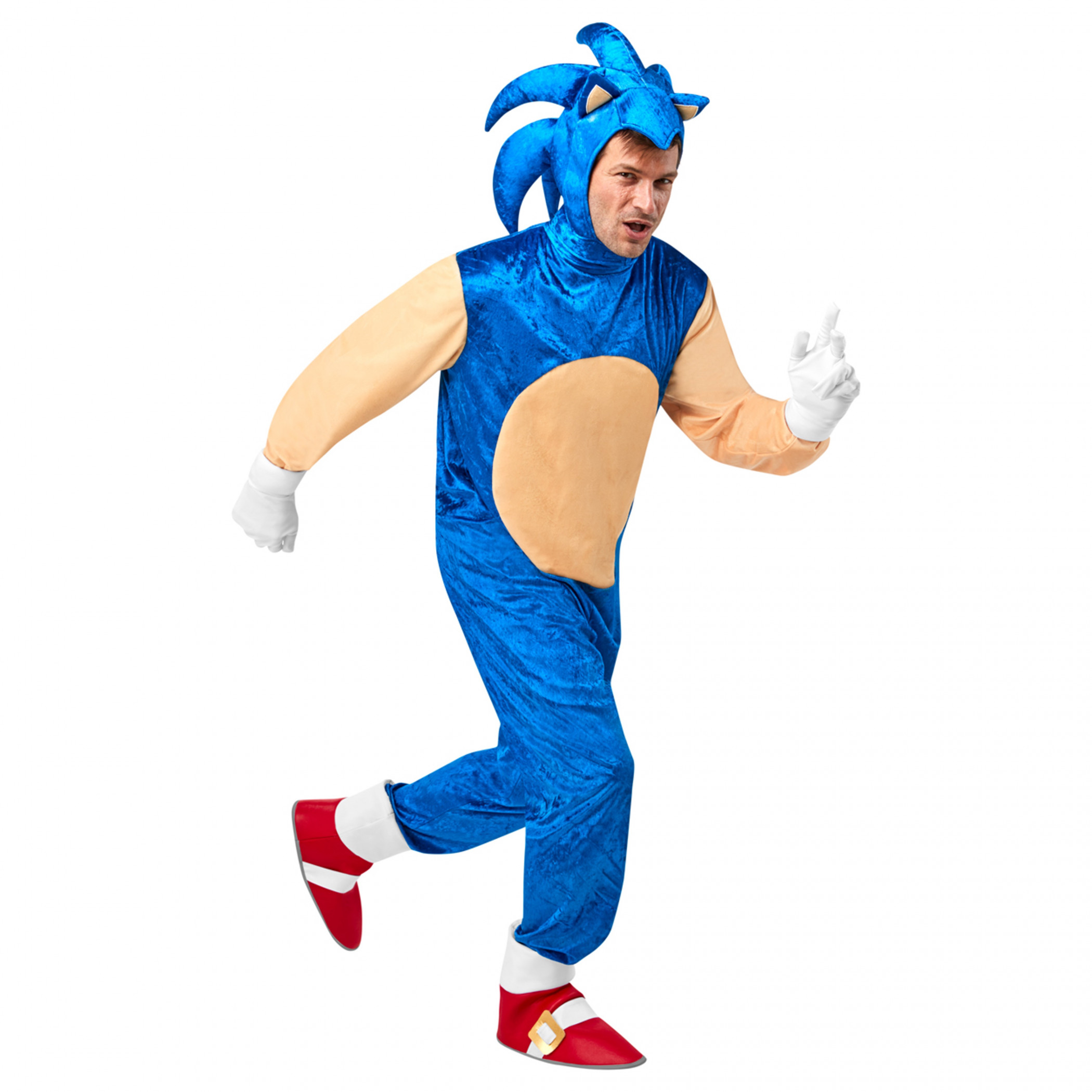 Sonic the Hedgehog Deluxe Adult Costume, Blue