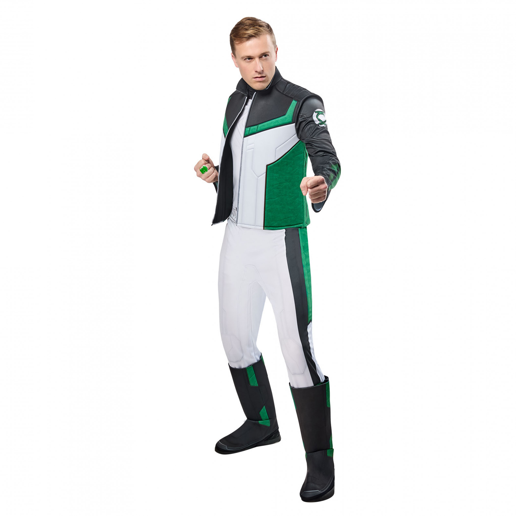 Green Lantern Deluxe Adult Costume with Ring, Multi-Color