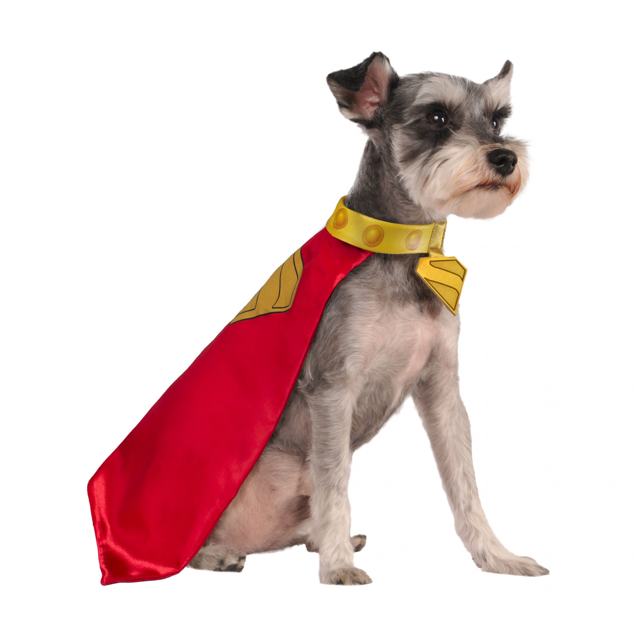 Superman Krypto Pet Collar with Attached Cape, Red
