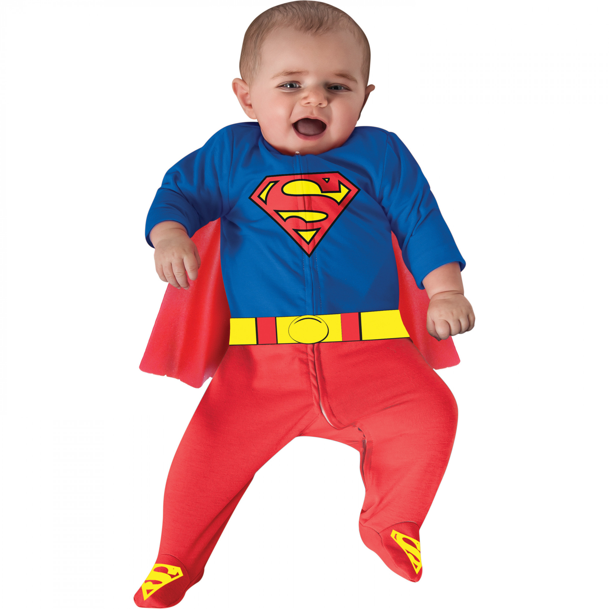 Superman Infant Bodysuit Costume with Cape, Multi-Color