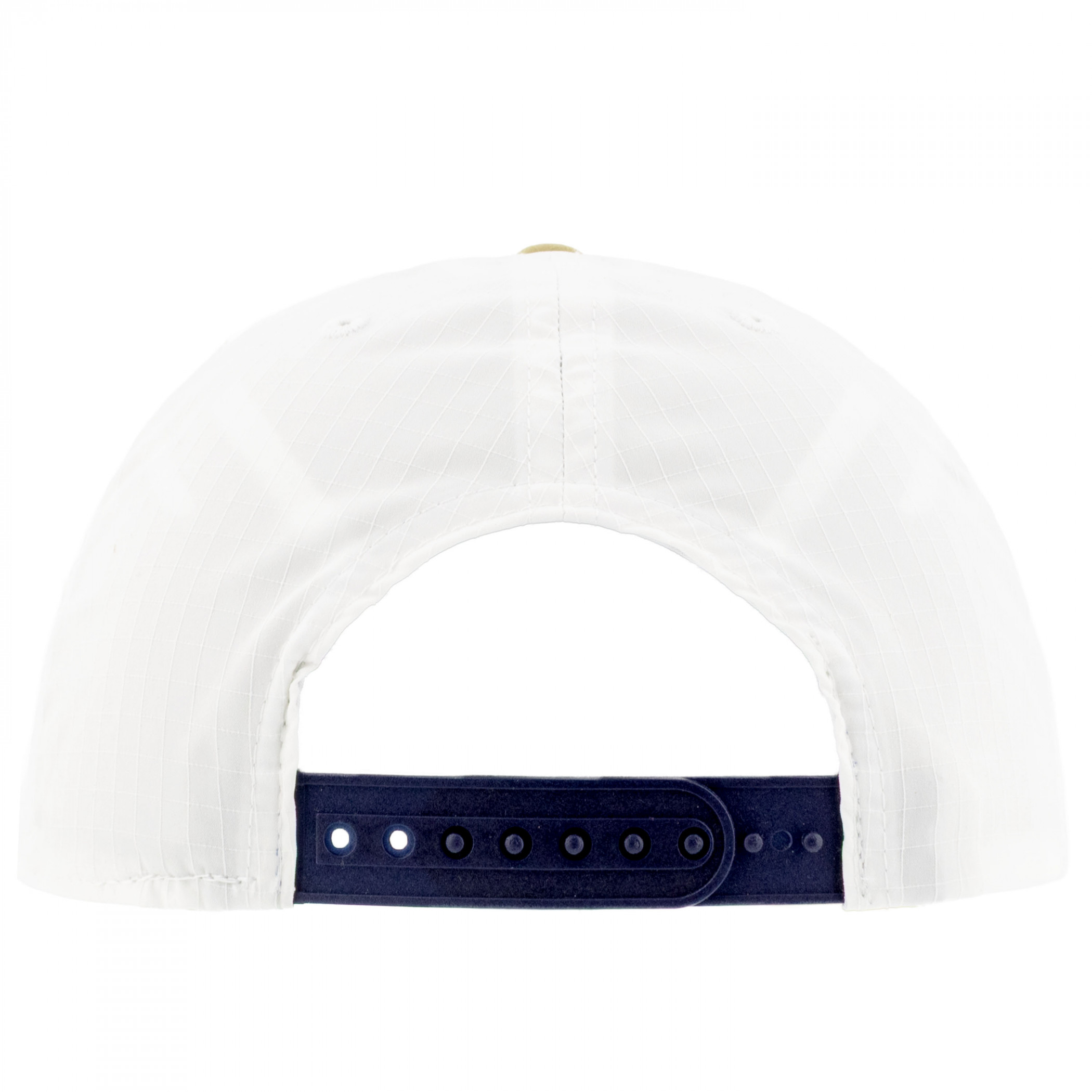 Modelo White Woven Label Snapback Hat with Rope