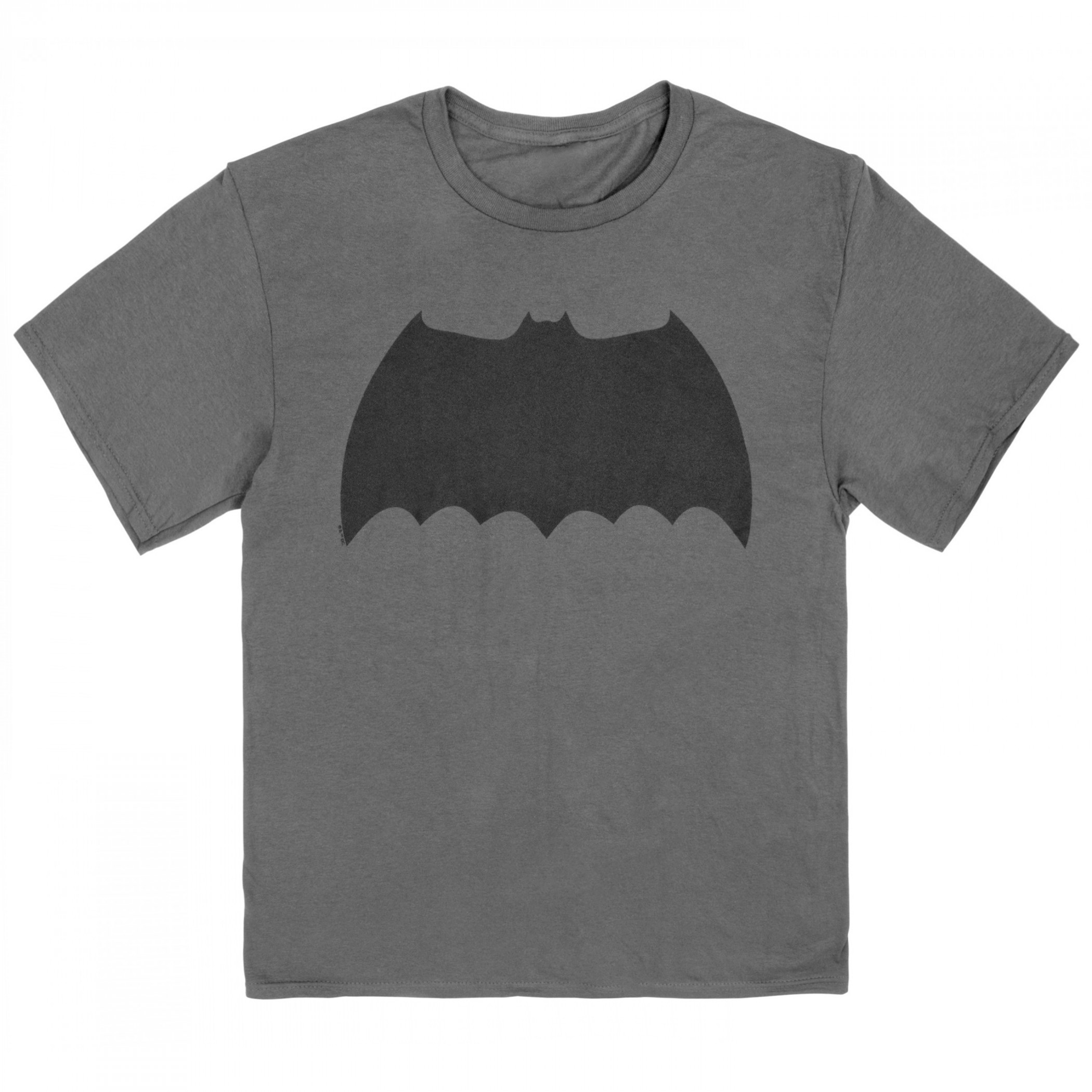 Batman Frank Miller Dark Knight Returns Logo Youth T-Shirt, Grey