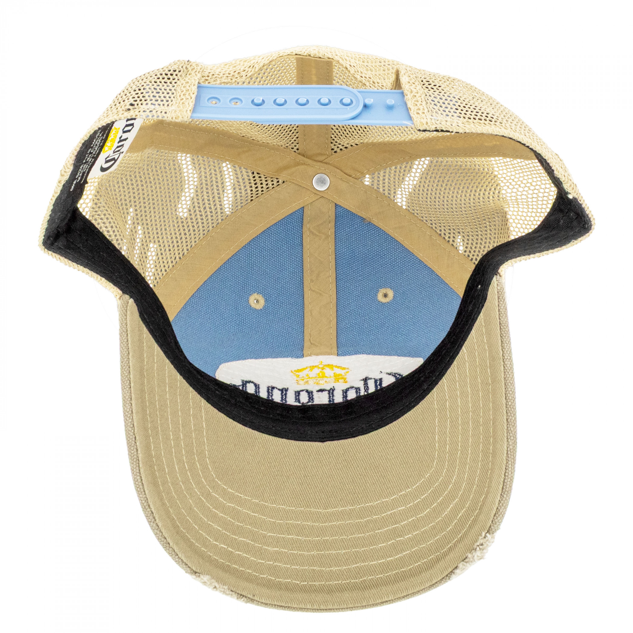 Corona Extra Distressed Patch Logo Snapback Hat with Mesh
