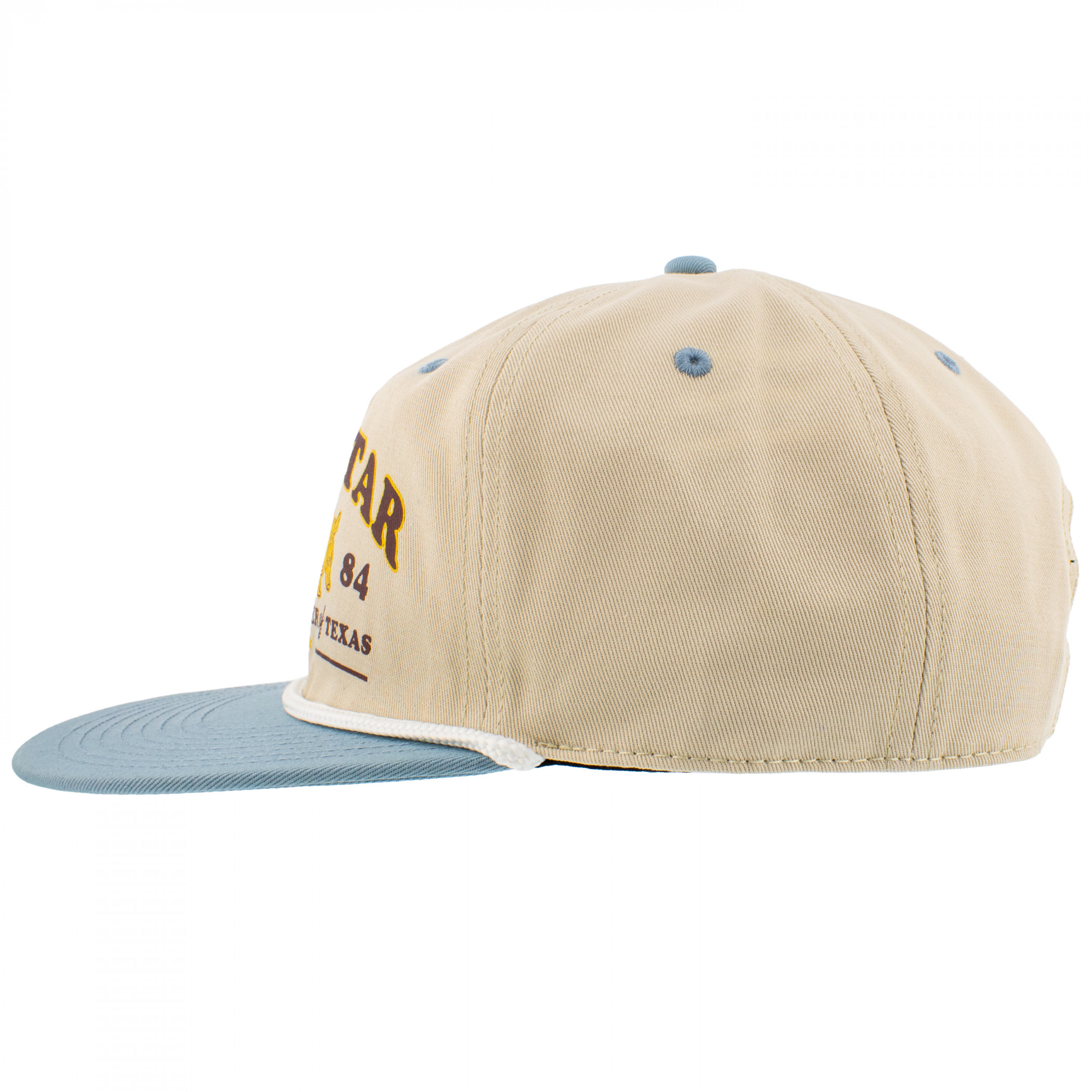 Lone Star Arched Text Over Armadillo Snapback Hat