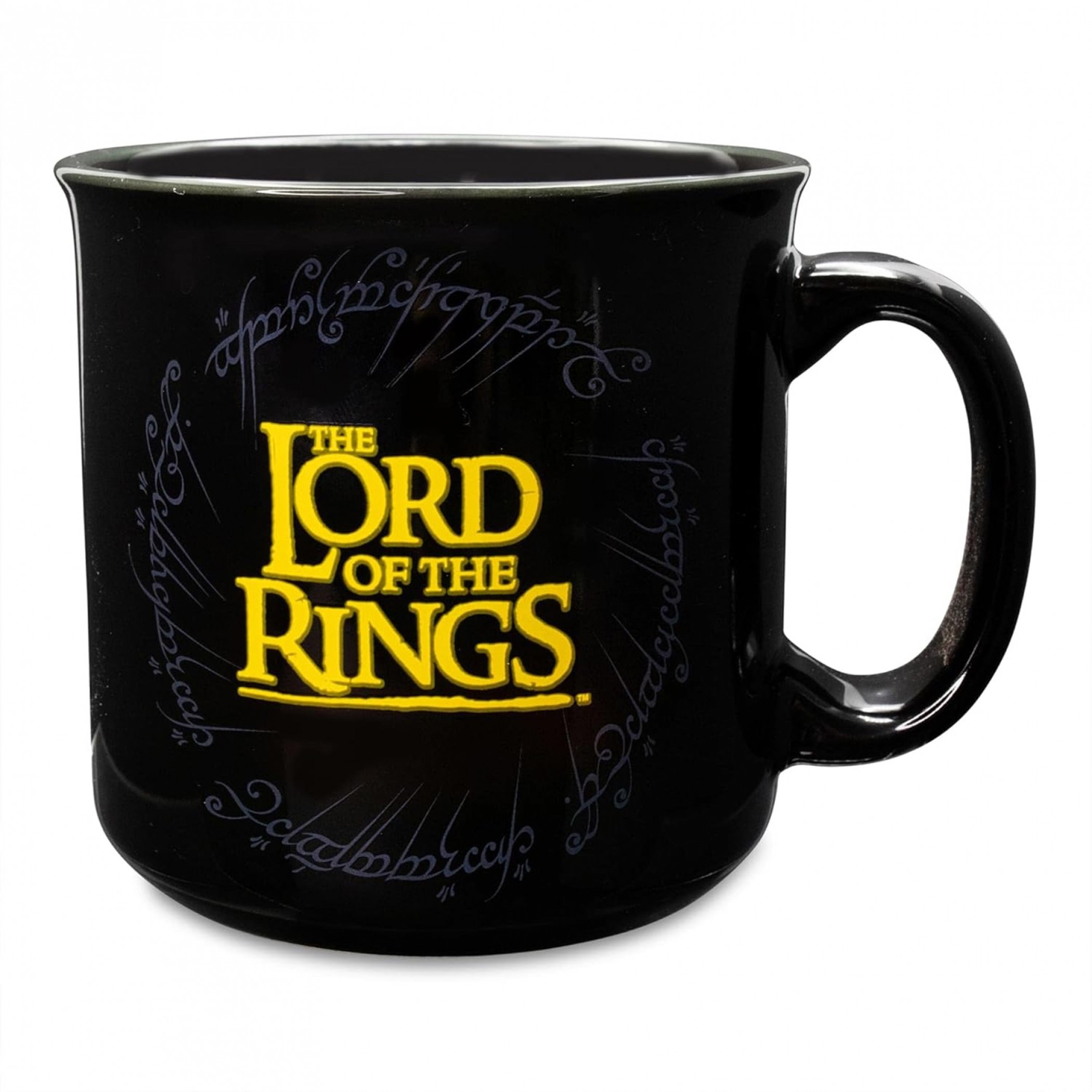 Lord Of The Rings Gondor Black Ceramic Camper 20 oz. Mug, Black