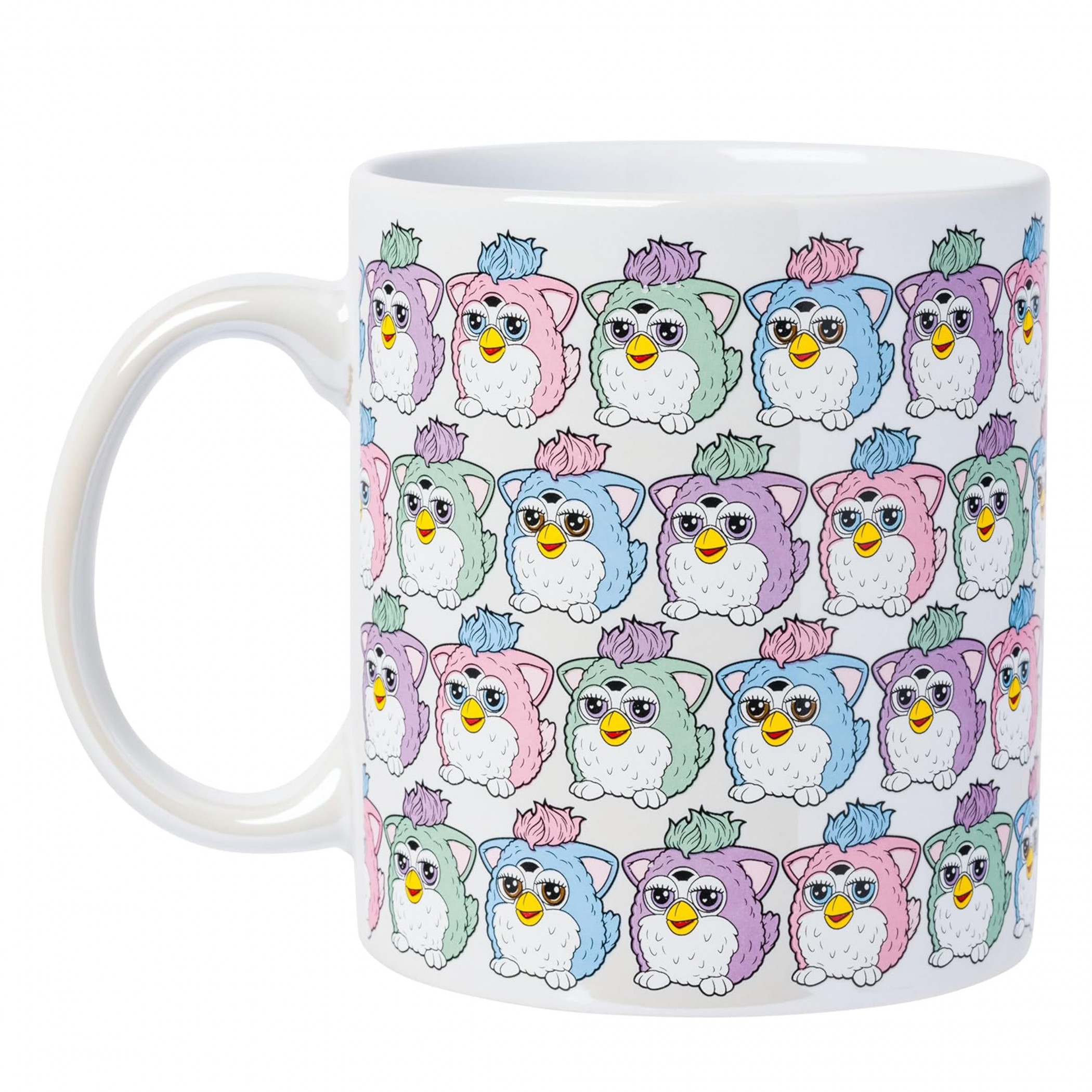 Furby Pastel Pattern Pearlescent 20 oz. Ceramic Mug, Multi-Color