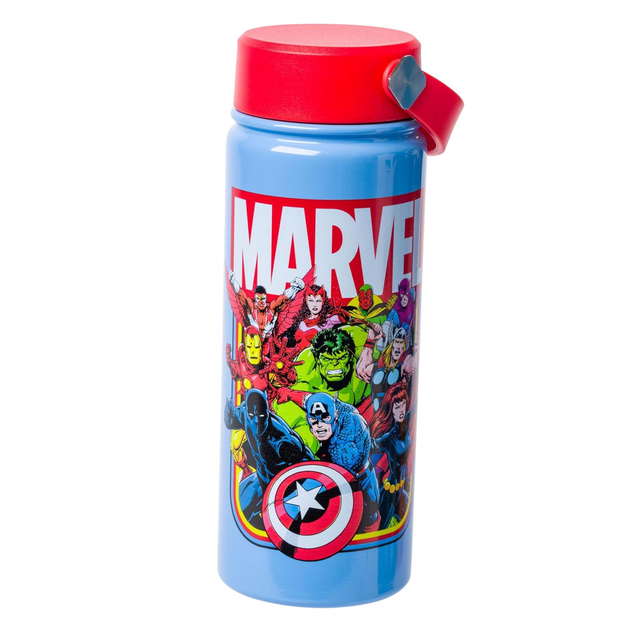 Avengers 20 oz. Stainless Steel Water Bottle with Swivel Handle, Multi-Color