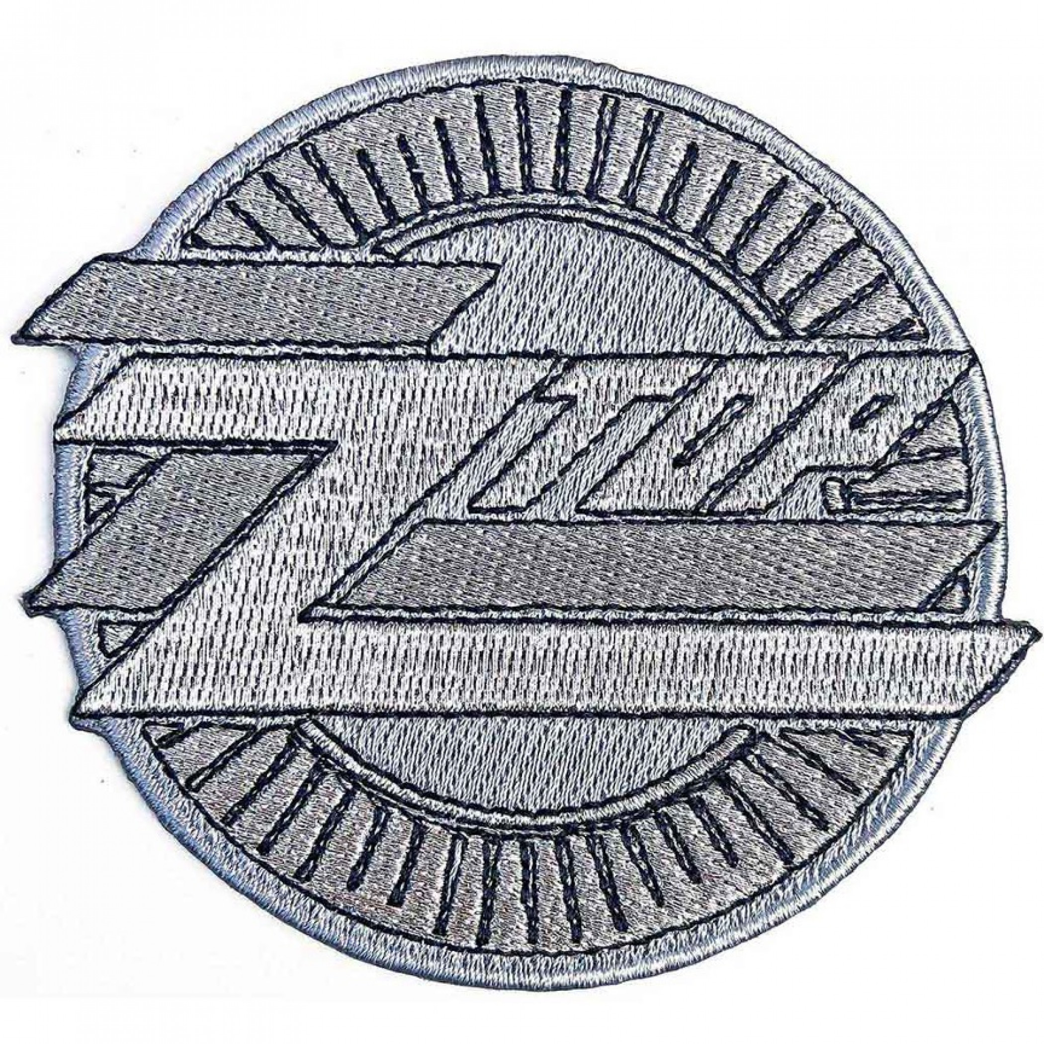 ZZ Top Metallic Silver Patch