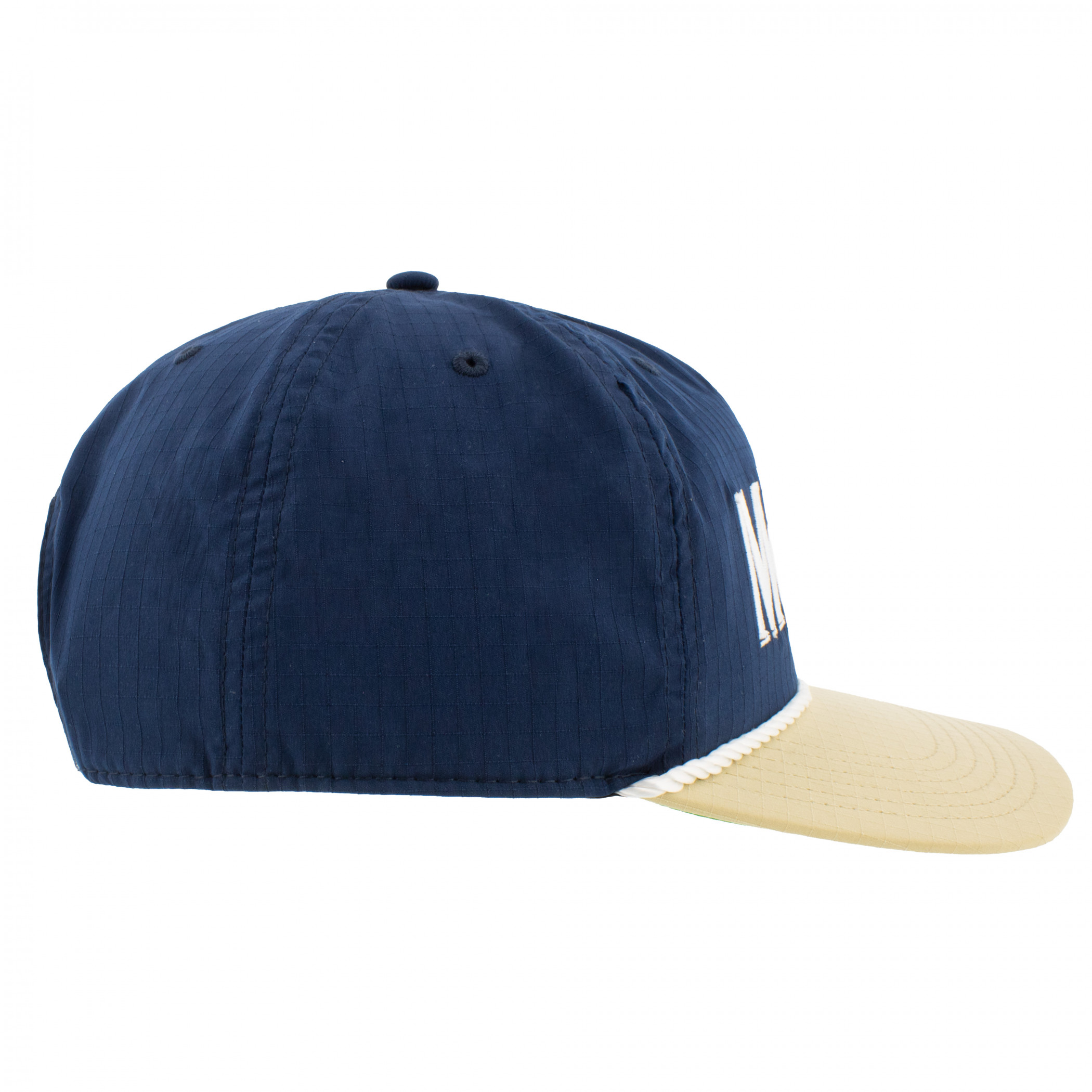 Modelo Embroidered Logo Tri Tone Snapback Hat with Rope