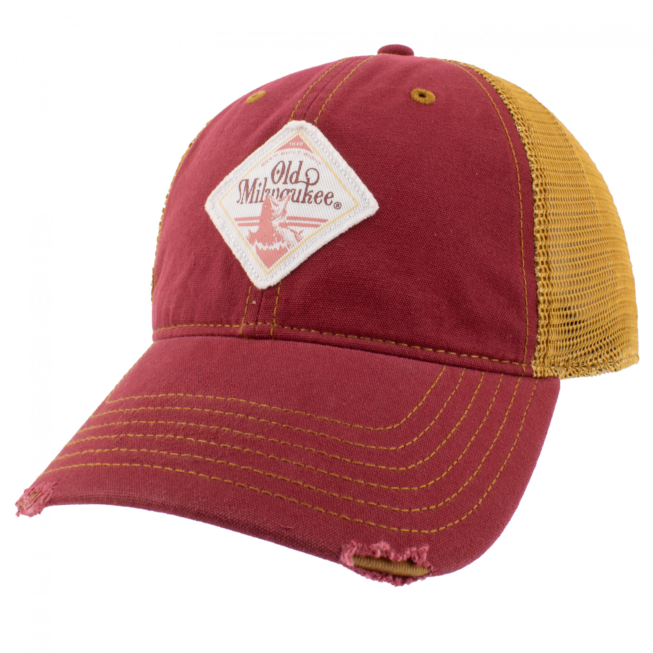 Old Milwaukee Patch Distressed Mesh Back Hat