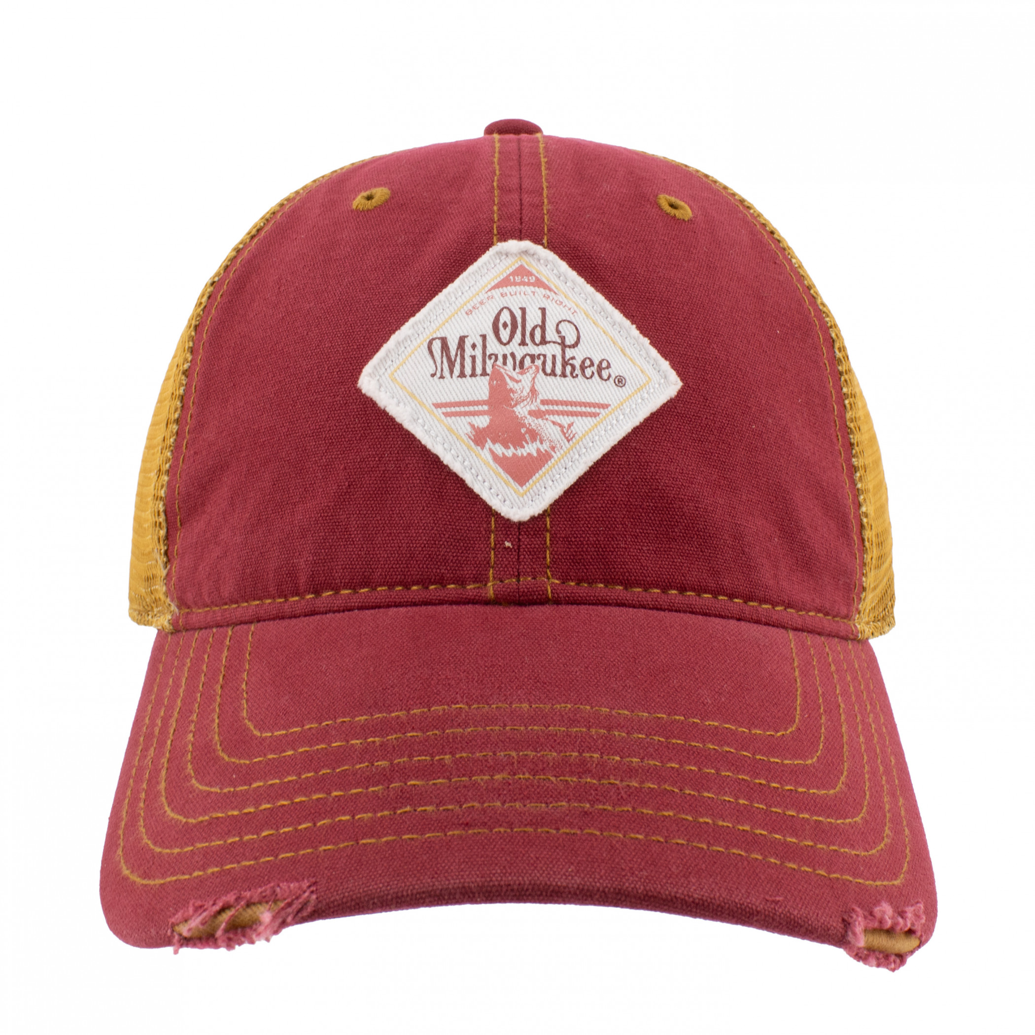 Old Milwaukee Patch Distressed Mesh Back Hat