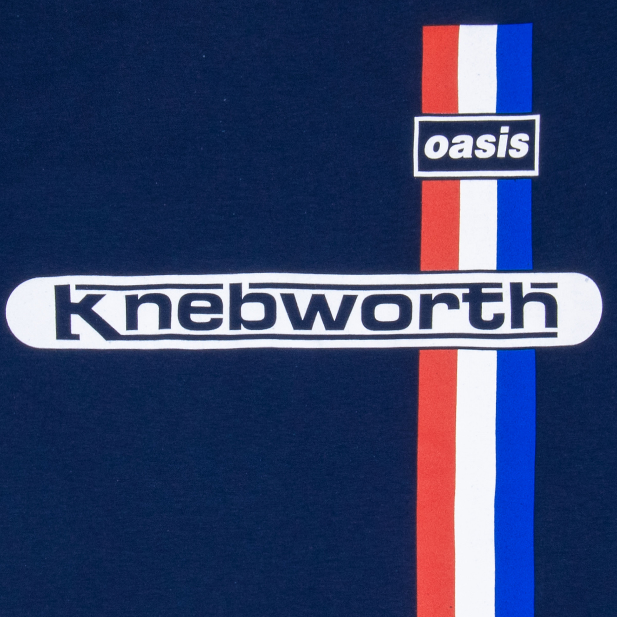 Oasis Knebworth Vatical Stripe T-Shirt
