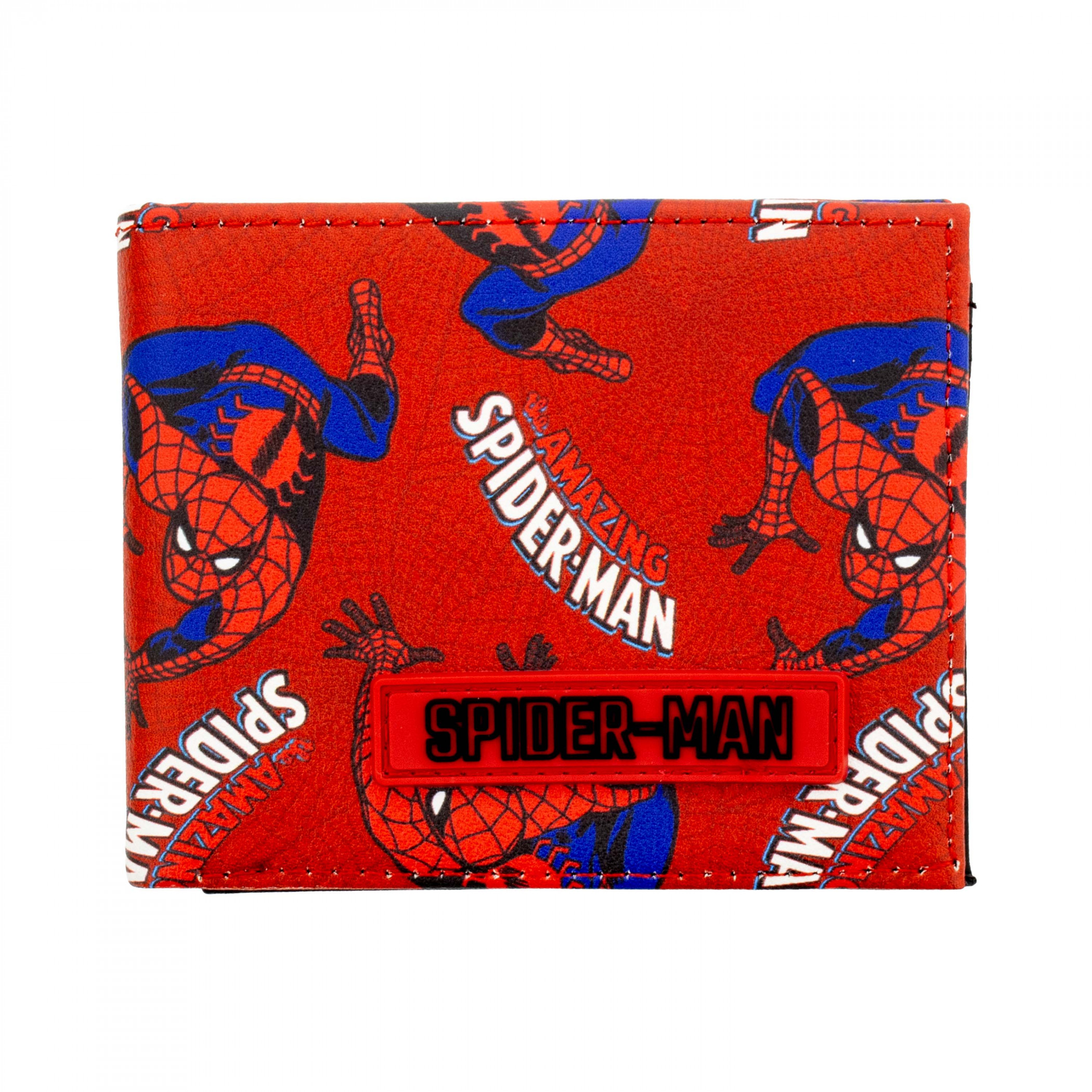 Spider-Man Web Crawl Bifold Wallet, Red