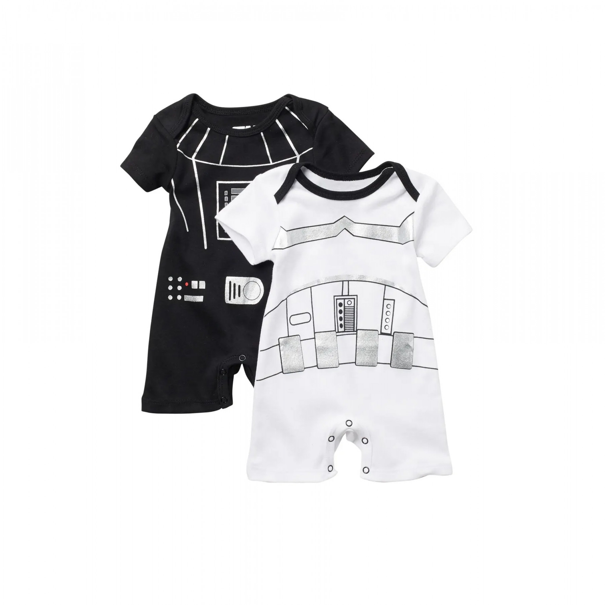 Star Wars Darth Vader & Stormtrooper Suit 2-Pack Romper Set, Multi-Color