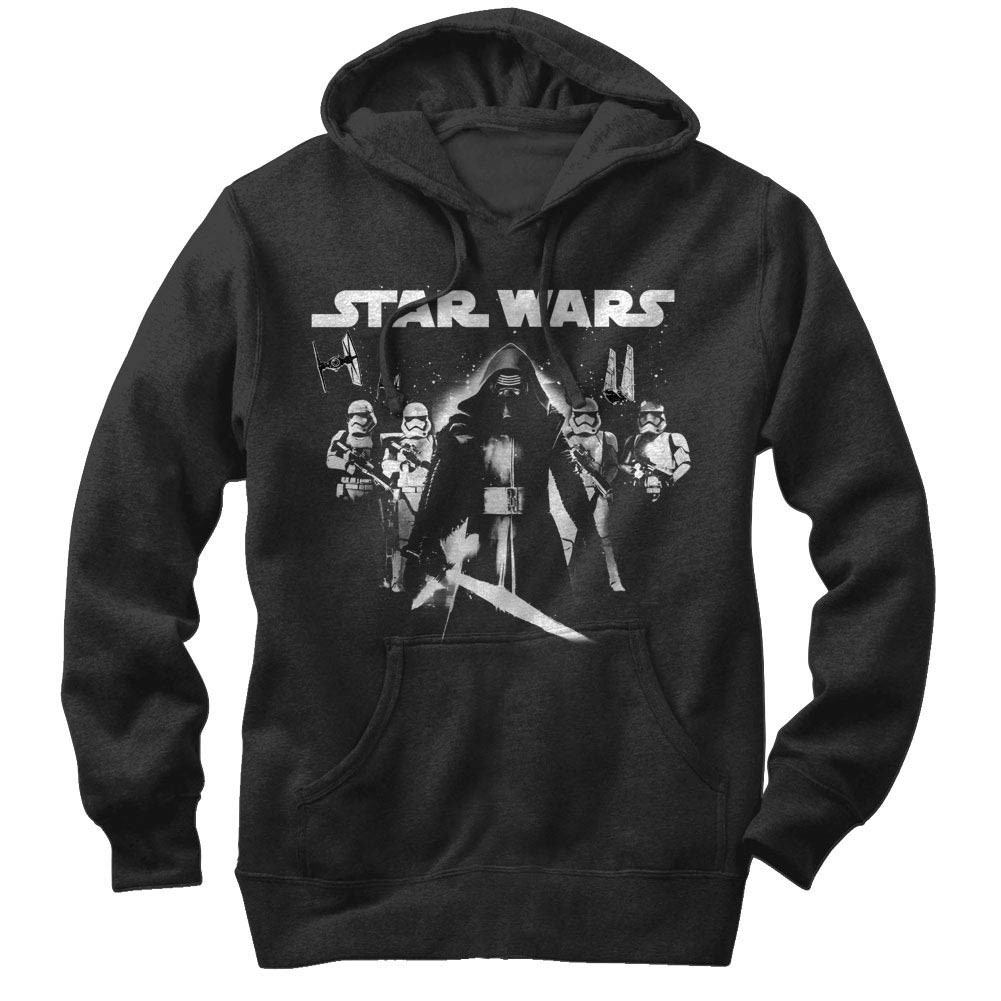 Star Wars Episode 7 Close Ranged Black Lightweight Hoodie, Black
