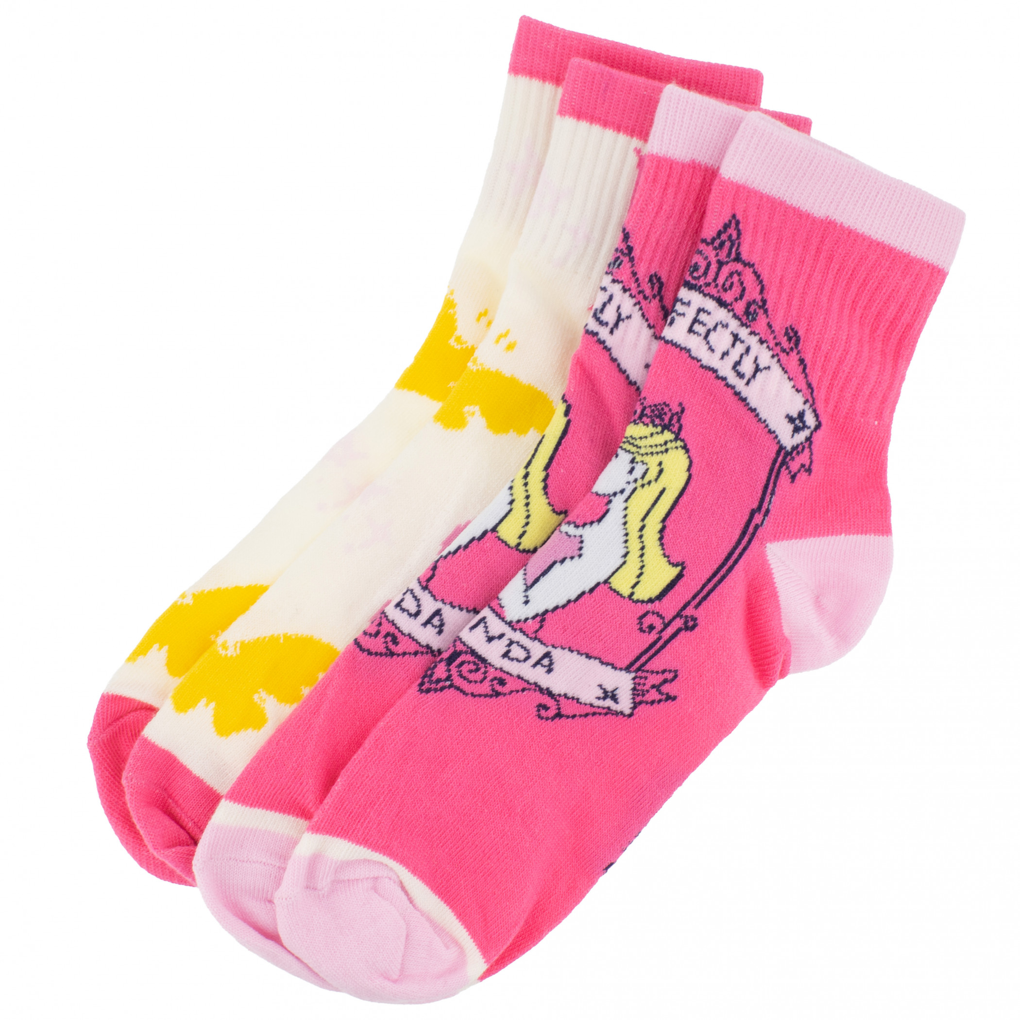 Wicked Pink Glinda 2-Pair Pack of Women's Quarter Socks, Pink