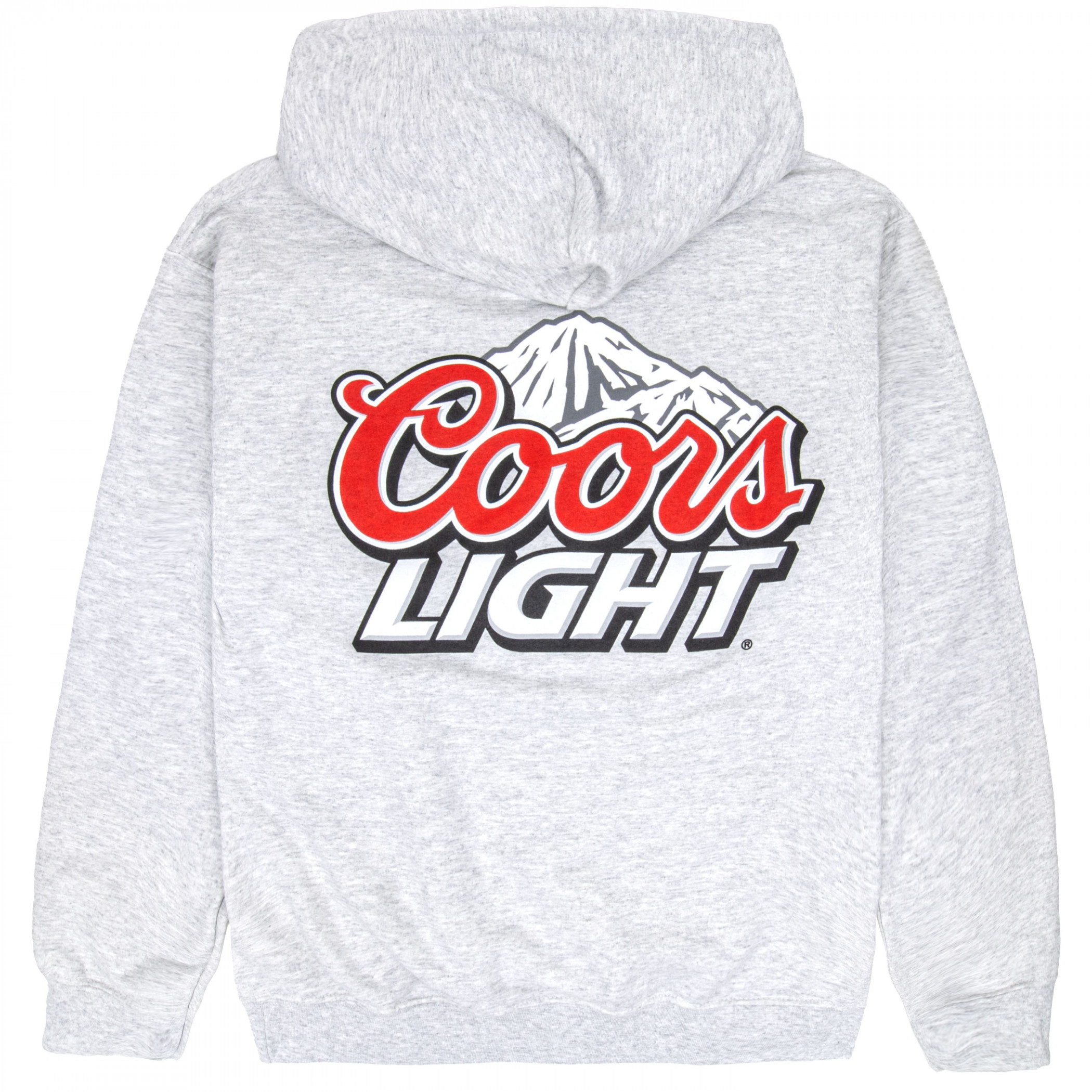Coors Light Mountain Logo Grey Front and Back Print Hoodie