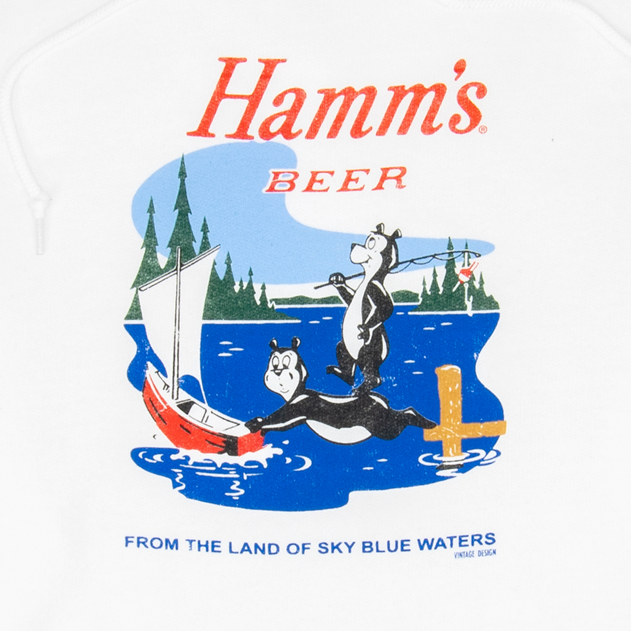 Hamm's Beer From The Land Of Sky Blue Waters Lake Hoodie