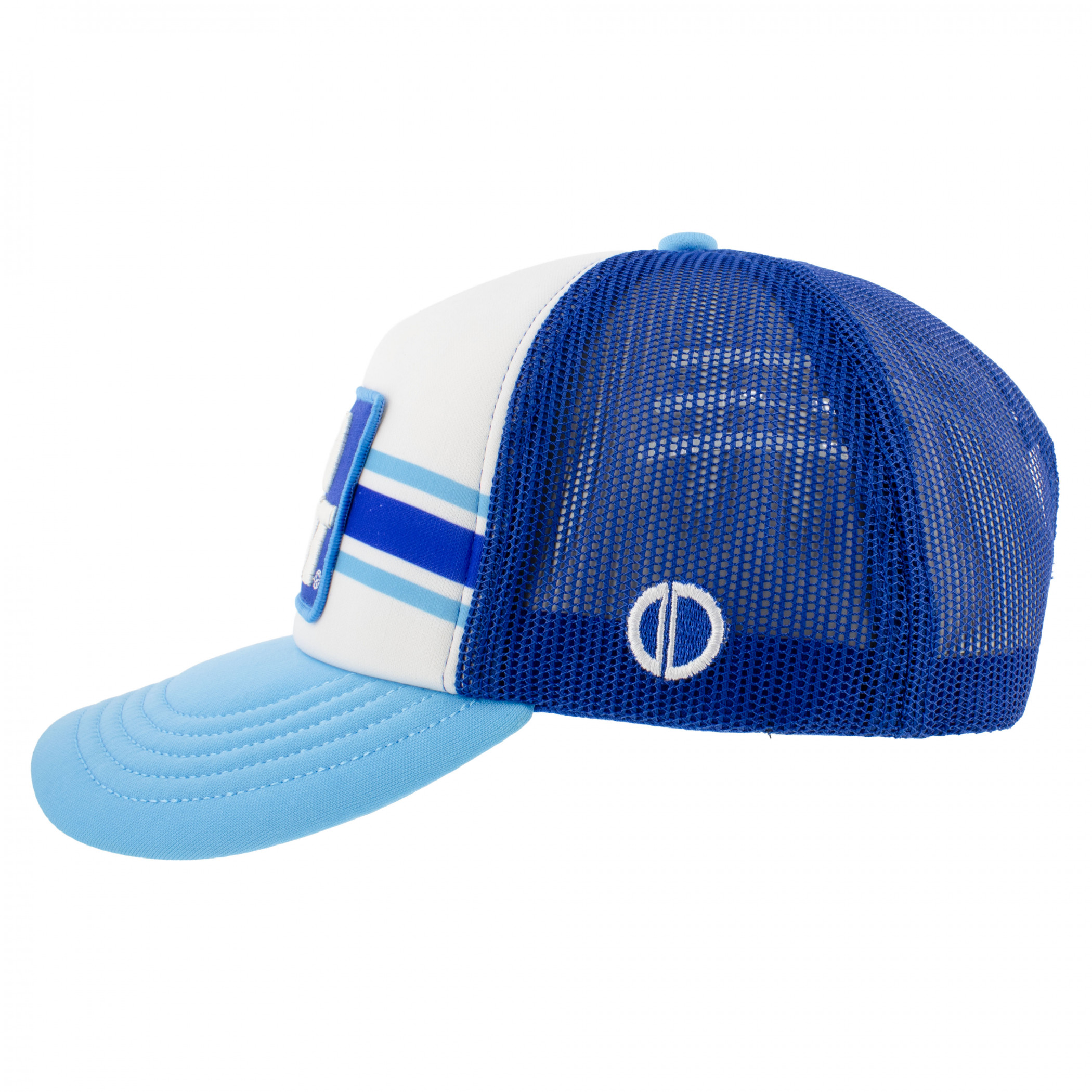 Bud Light Patches Blue Mesh Trucker Hat