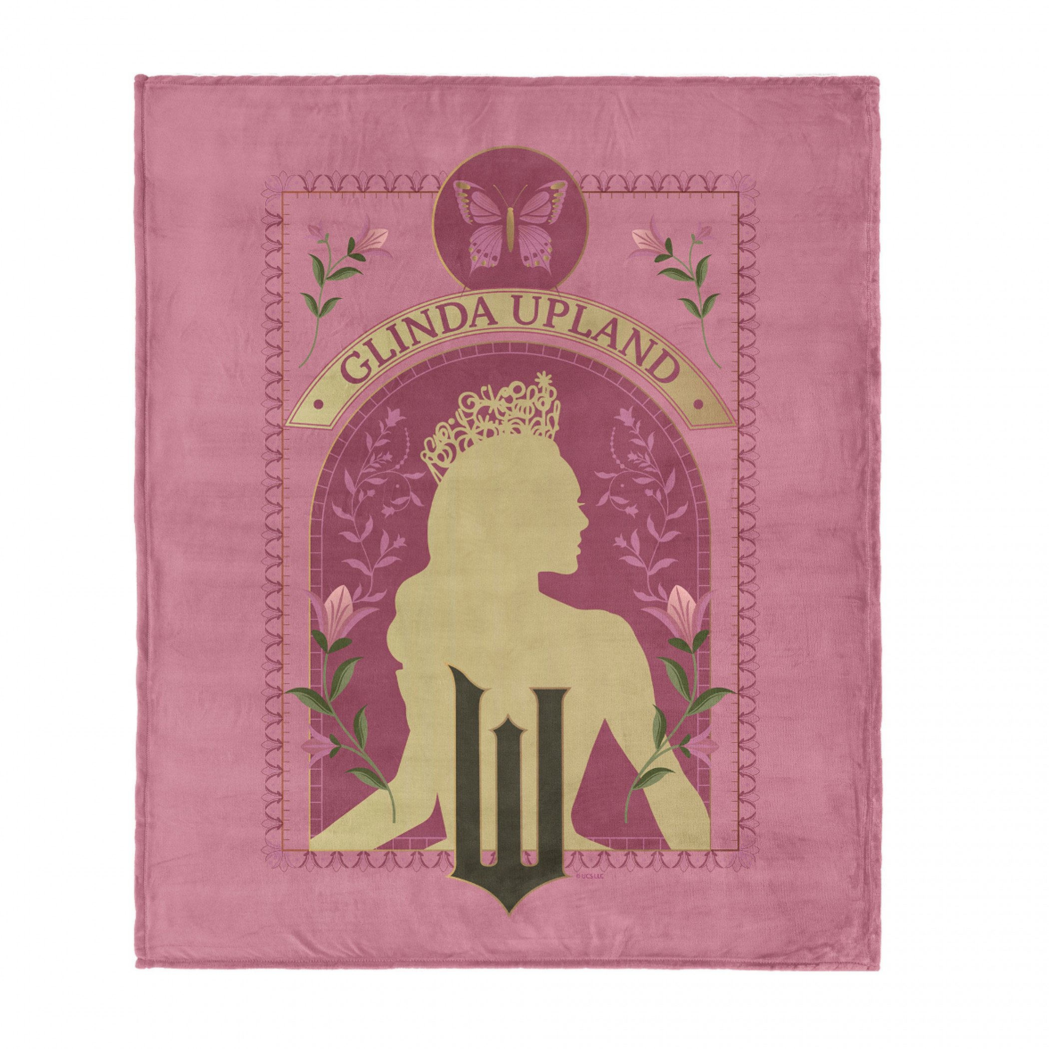 Wicked Glinda Upland Cameo Silk Touch Throw Blanket 50' x 60', Pink