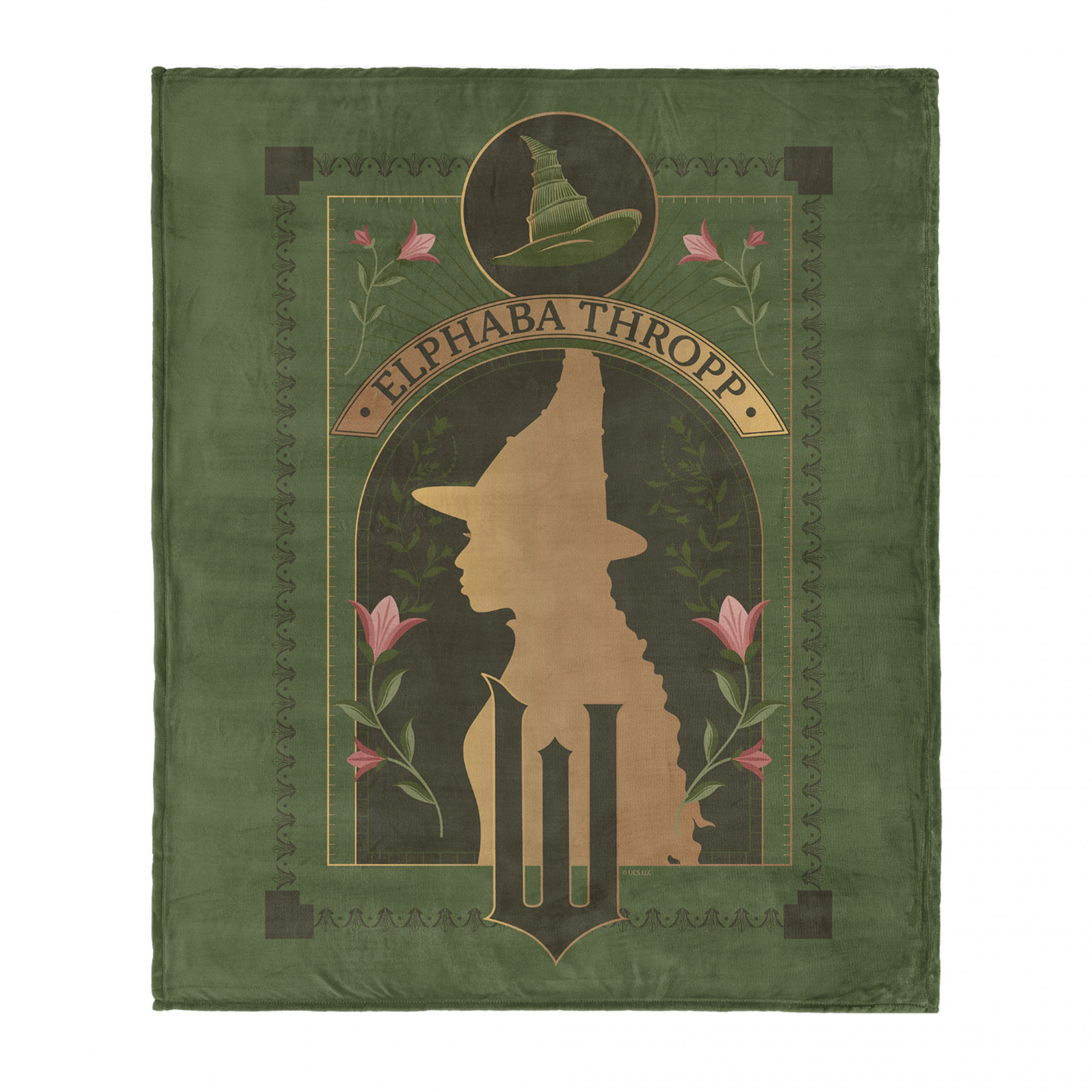 Wicked Elphaba Thropp Silk Touch Throw Blanket 50' x 60', Green