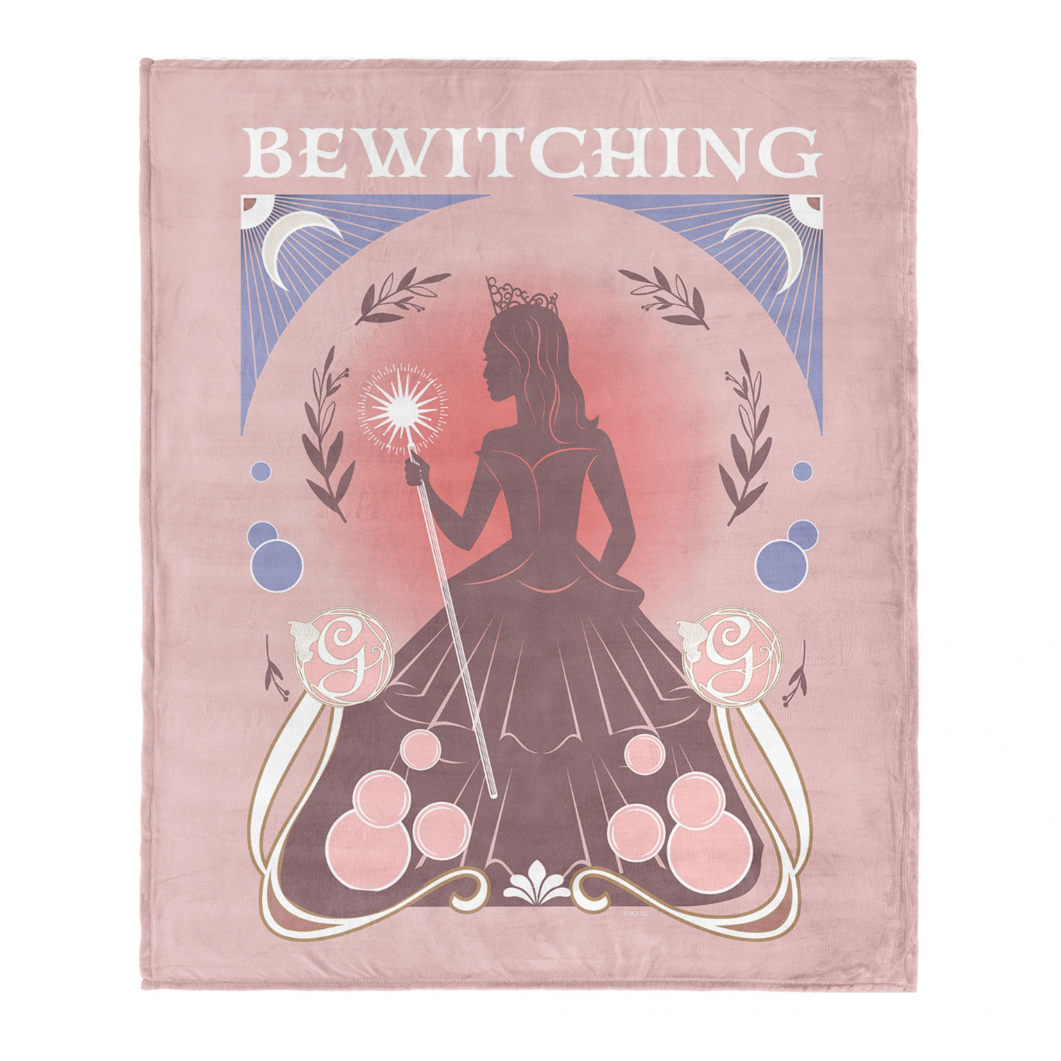 Wicked Bewitching Glinda Silk Touch Throw Blanket 50' x 60', Pink