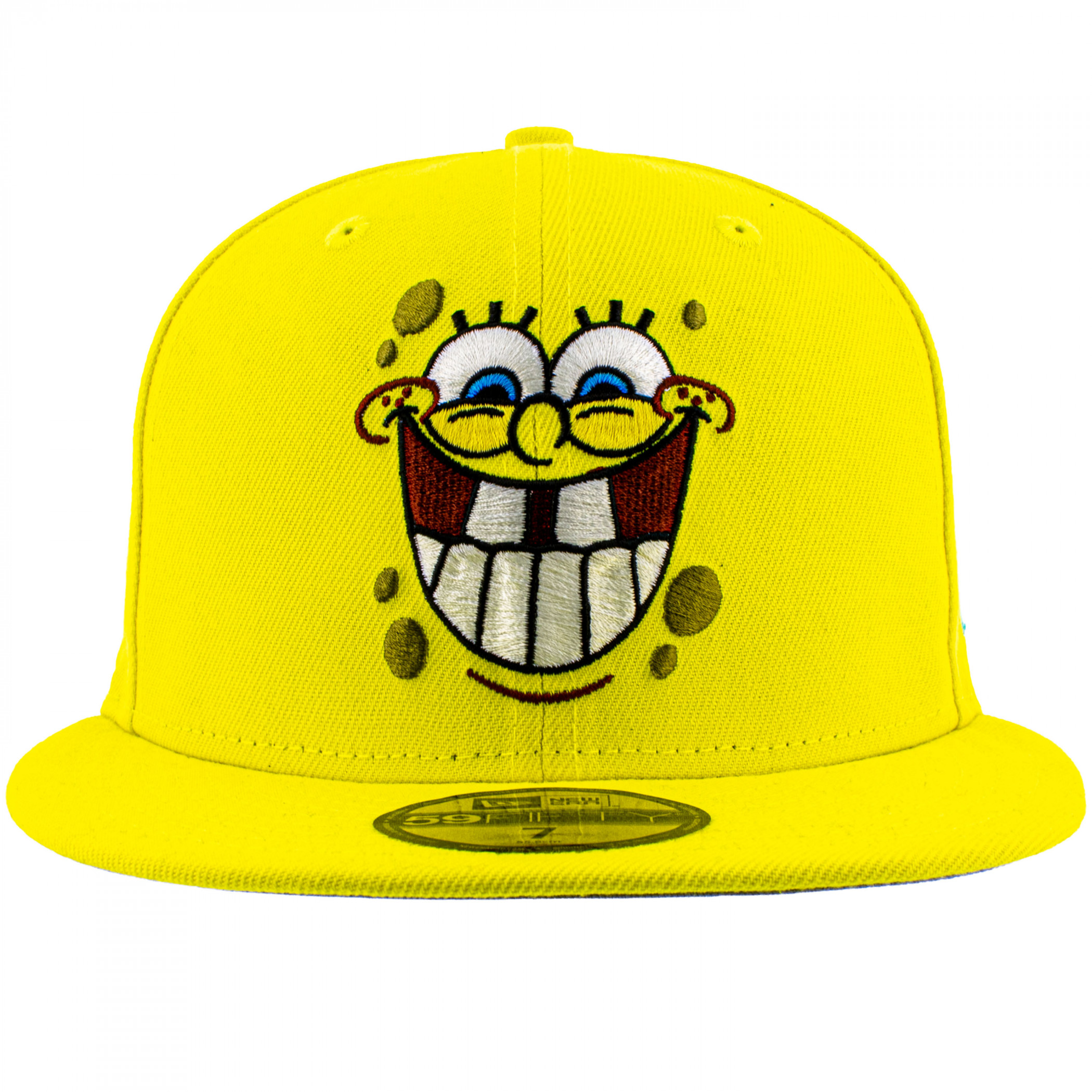 SpongeBob SquarePants Big Face New Era 59Fifty Fitted Hat Yellow