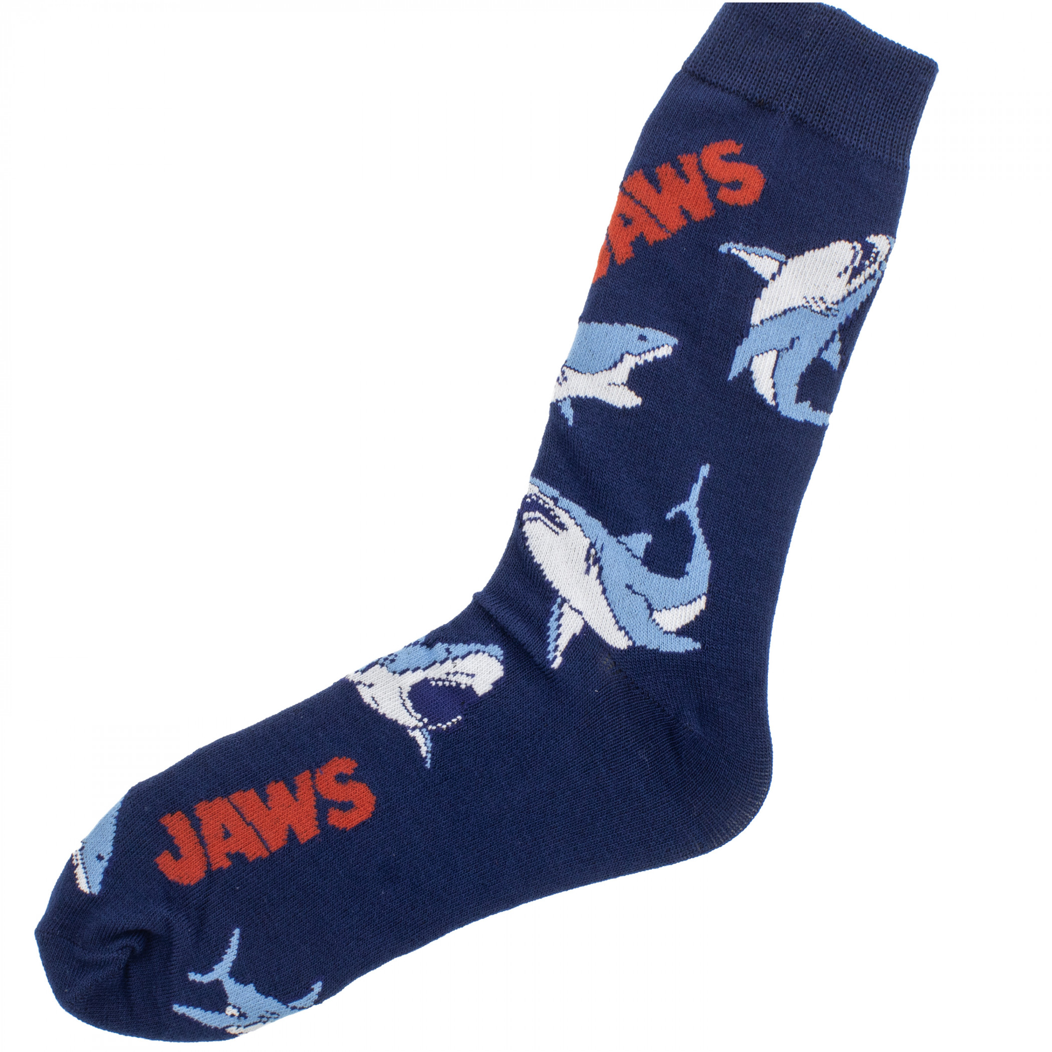 JAWS Assorted Ivory Crew Socks  6-Pack