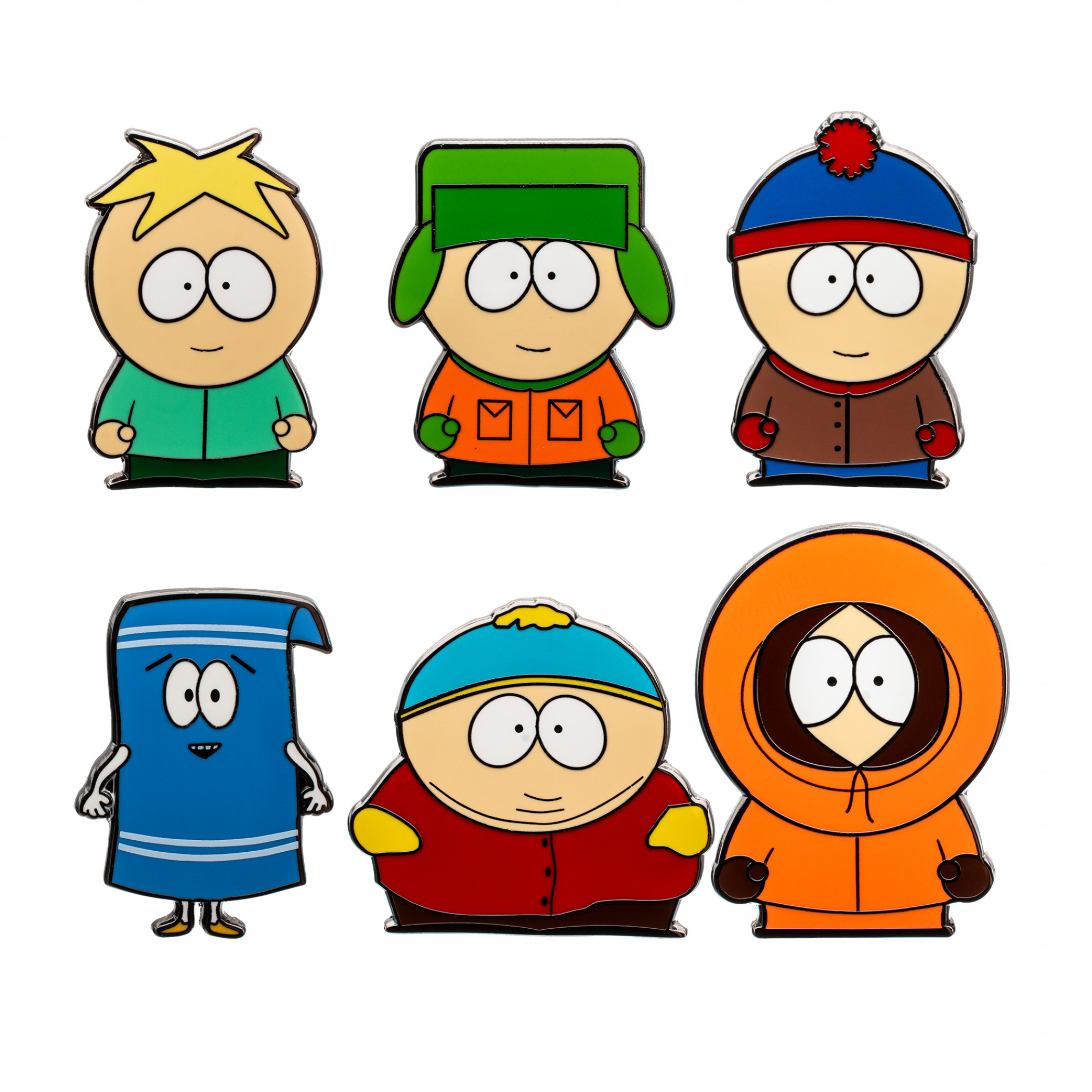 South Park Character Enamel Pins 6-Pack