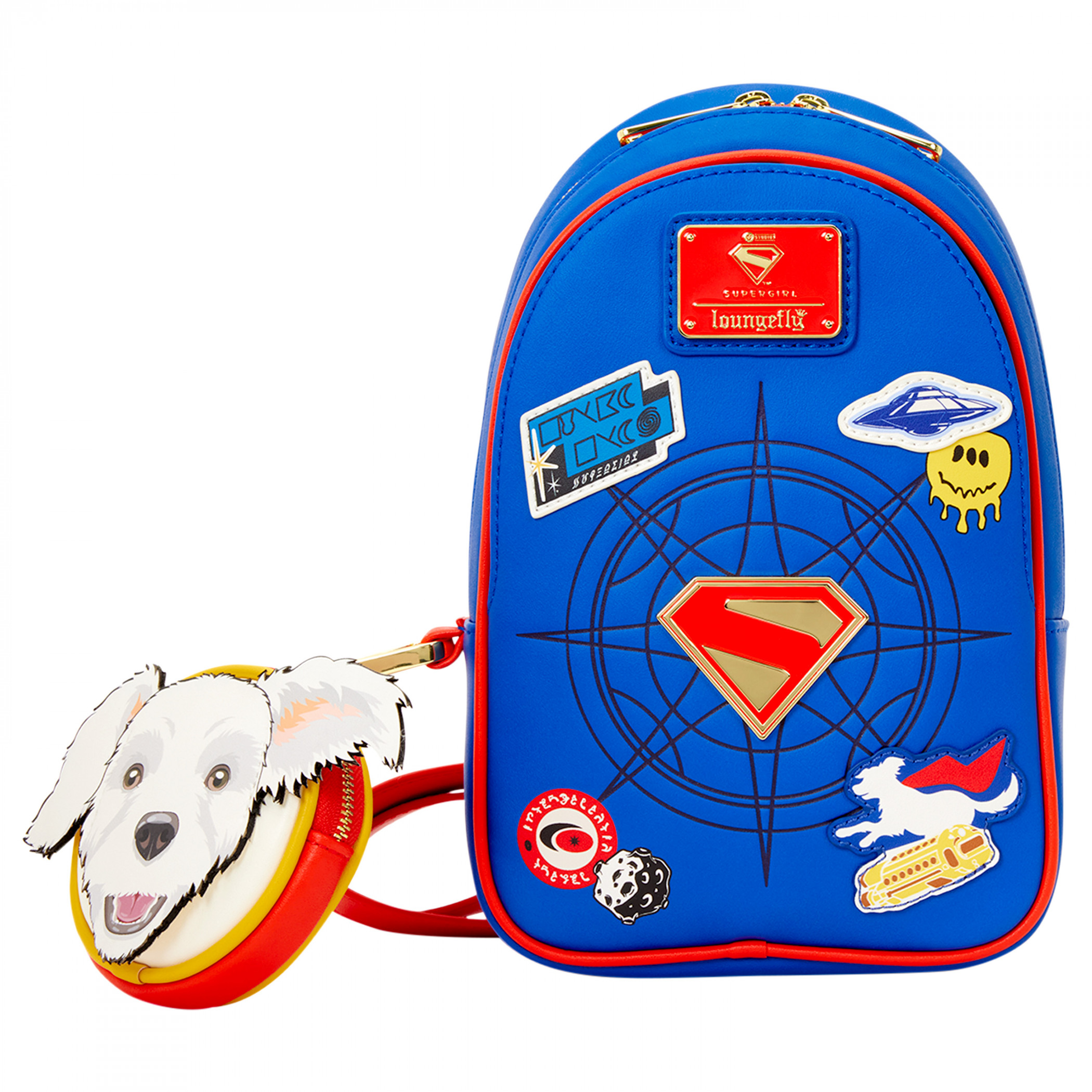 Supergirl and Krypto Sling Crossbody by Loungefly, Multi-Color