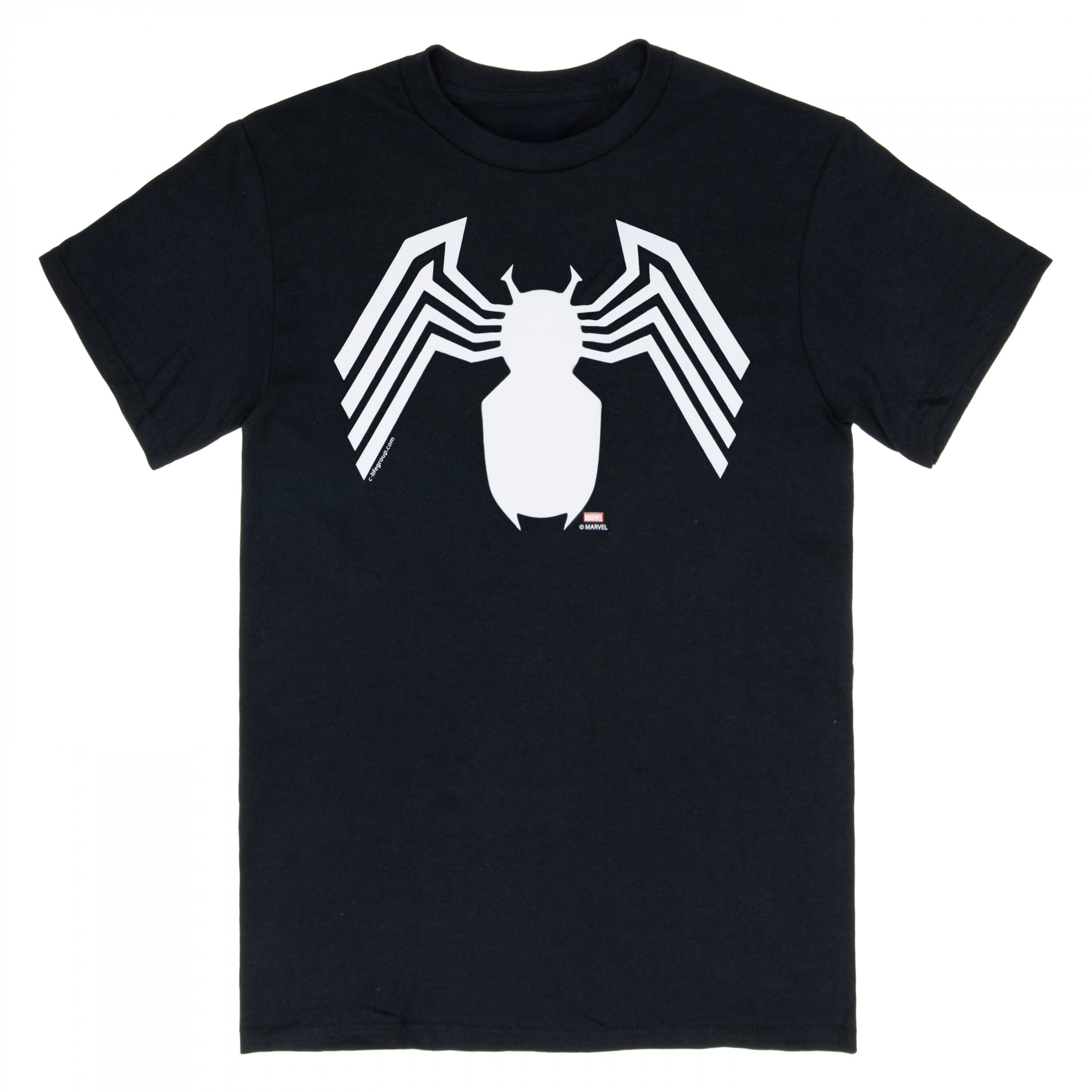 Spider-Man Symbiote Suit Logo T-Shirt, Black