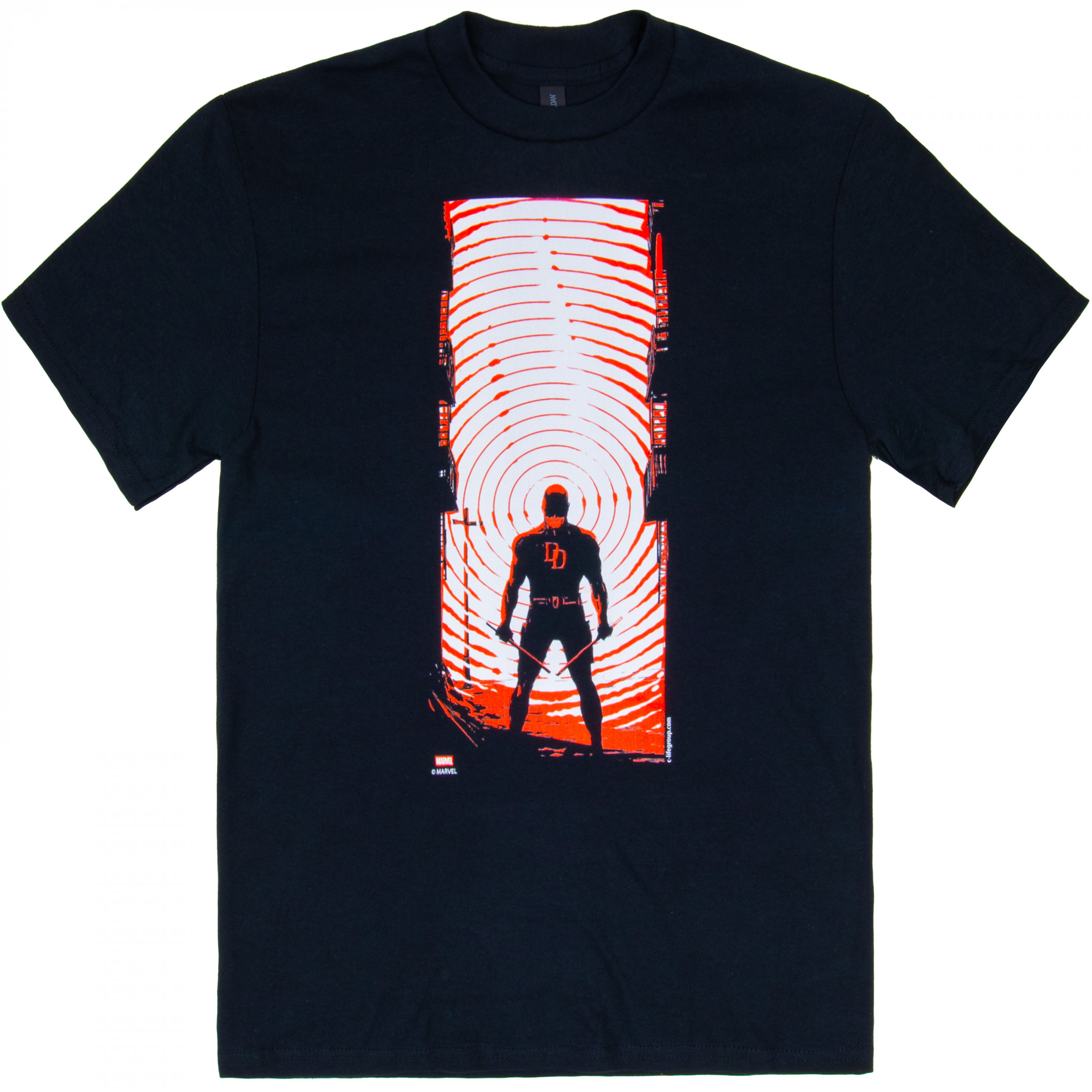 Daredevil Man Without Fear Black T-Shirt, Black