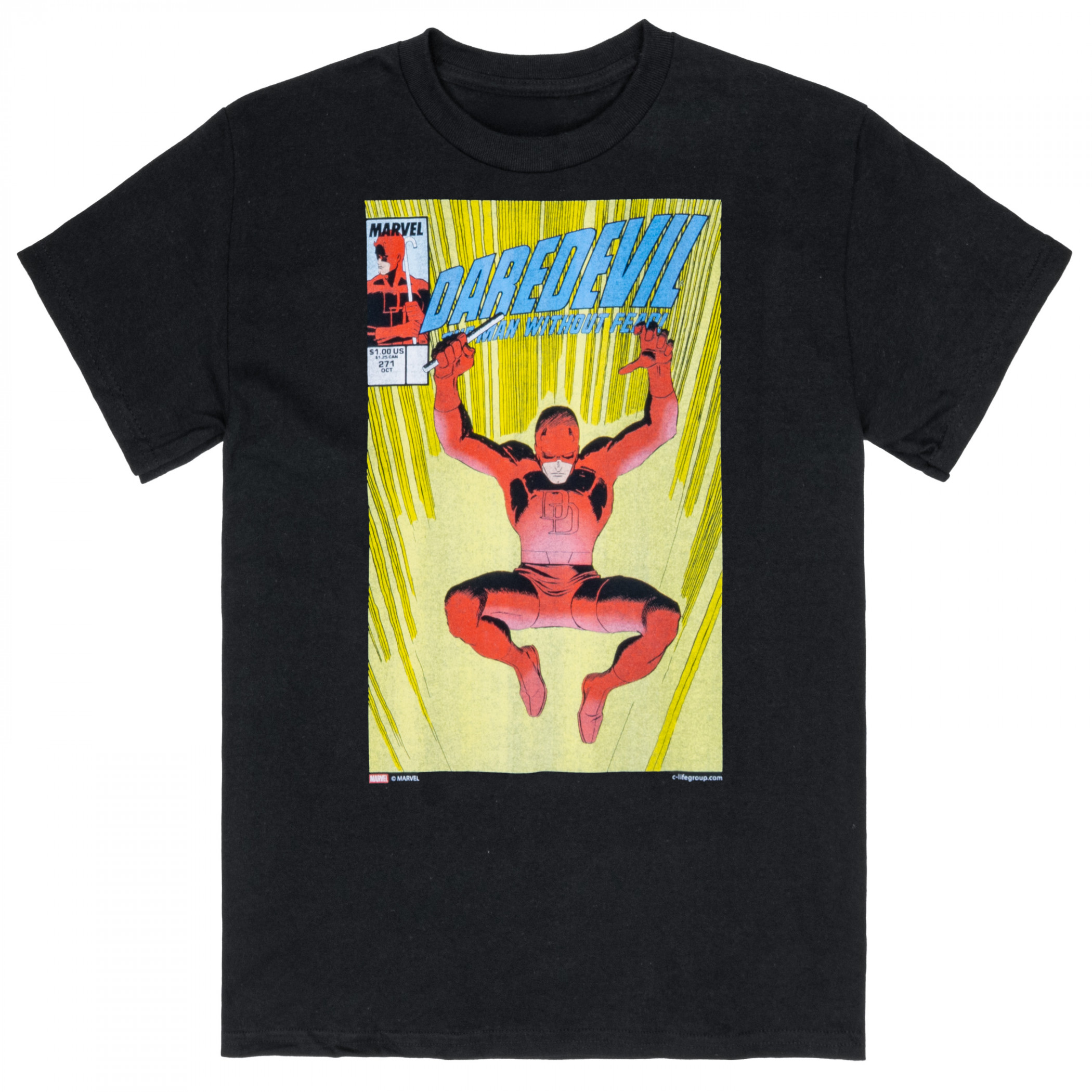 Daredevil Issue #271 Comic Cover T-Shirt, Black
