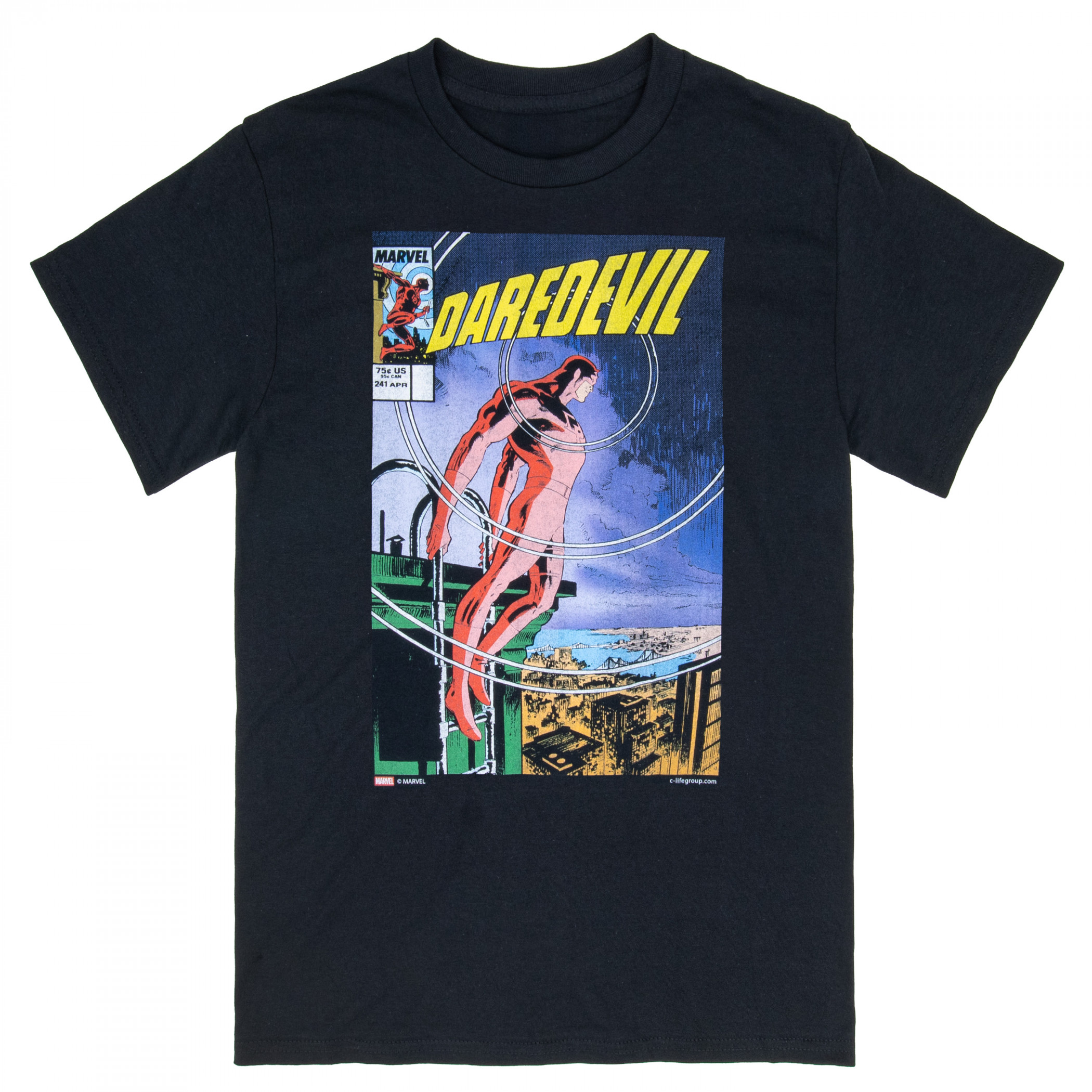 Daredevil Issue #241 Comic Cover T-Shirt, Black