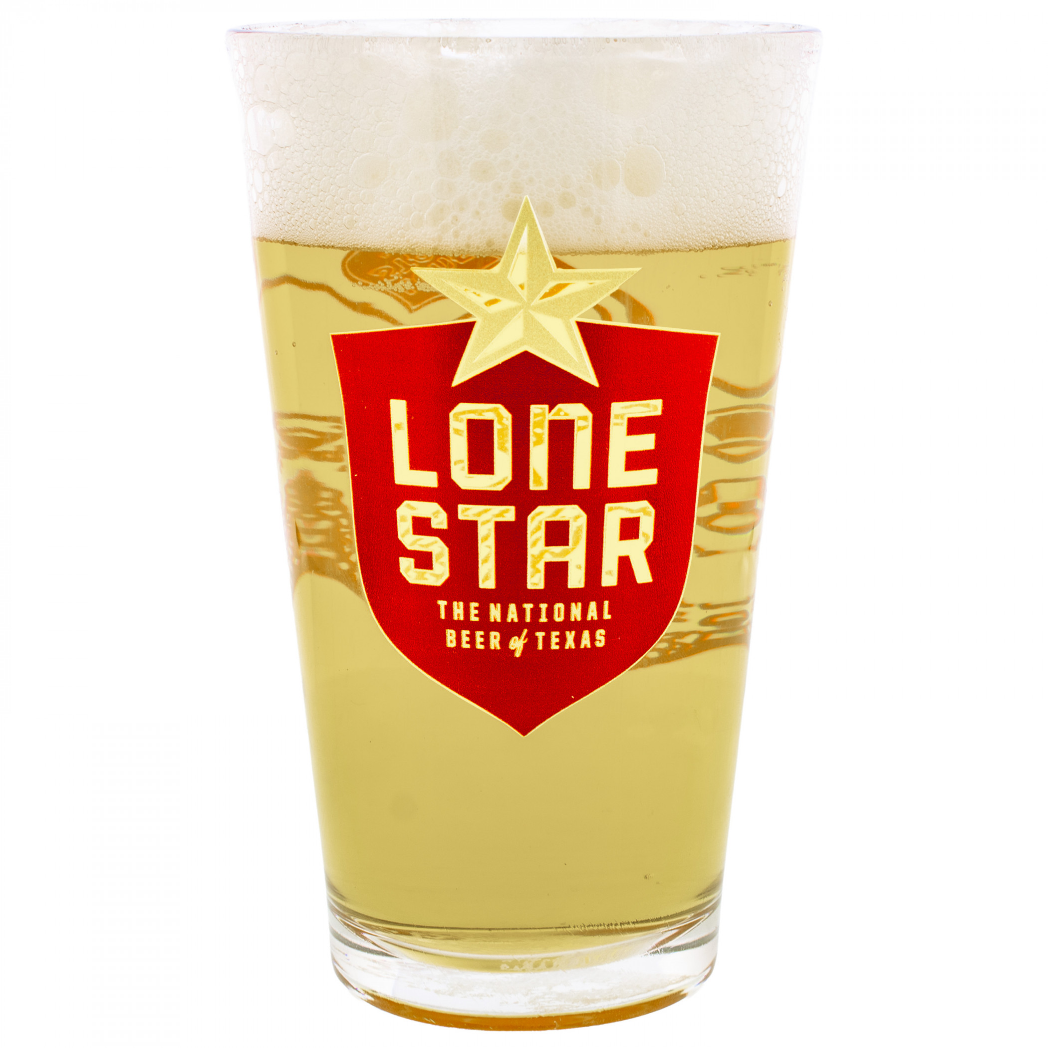 Lone Star Armadillo Logo Pint Glass
