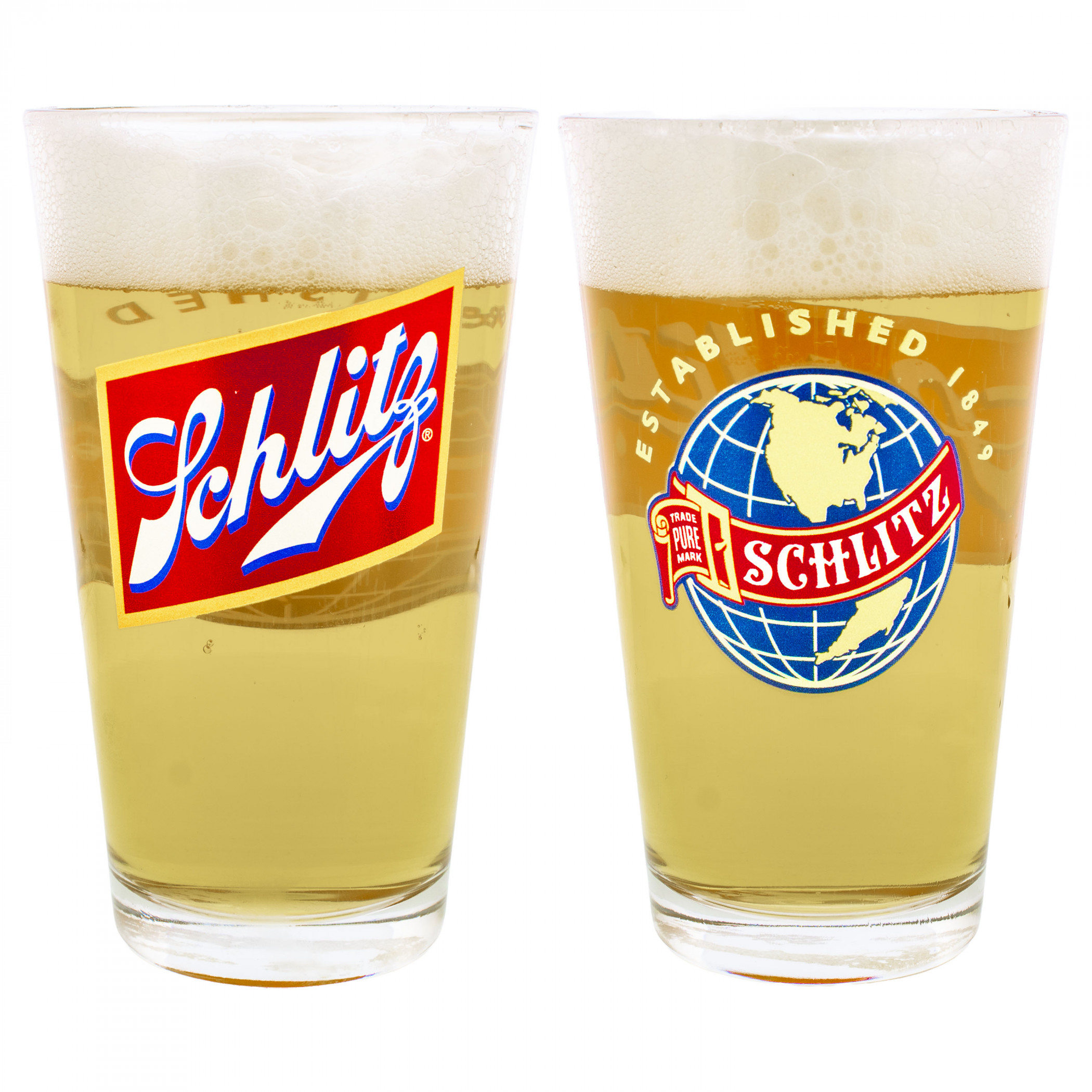 Schlitz World Logo Pint Glass