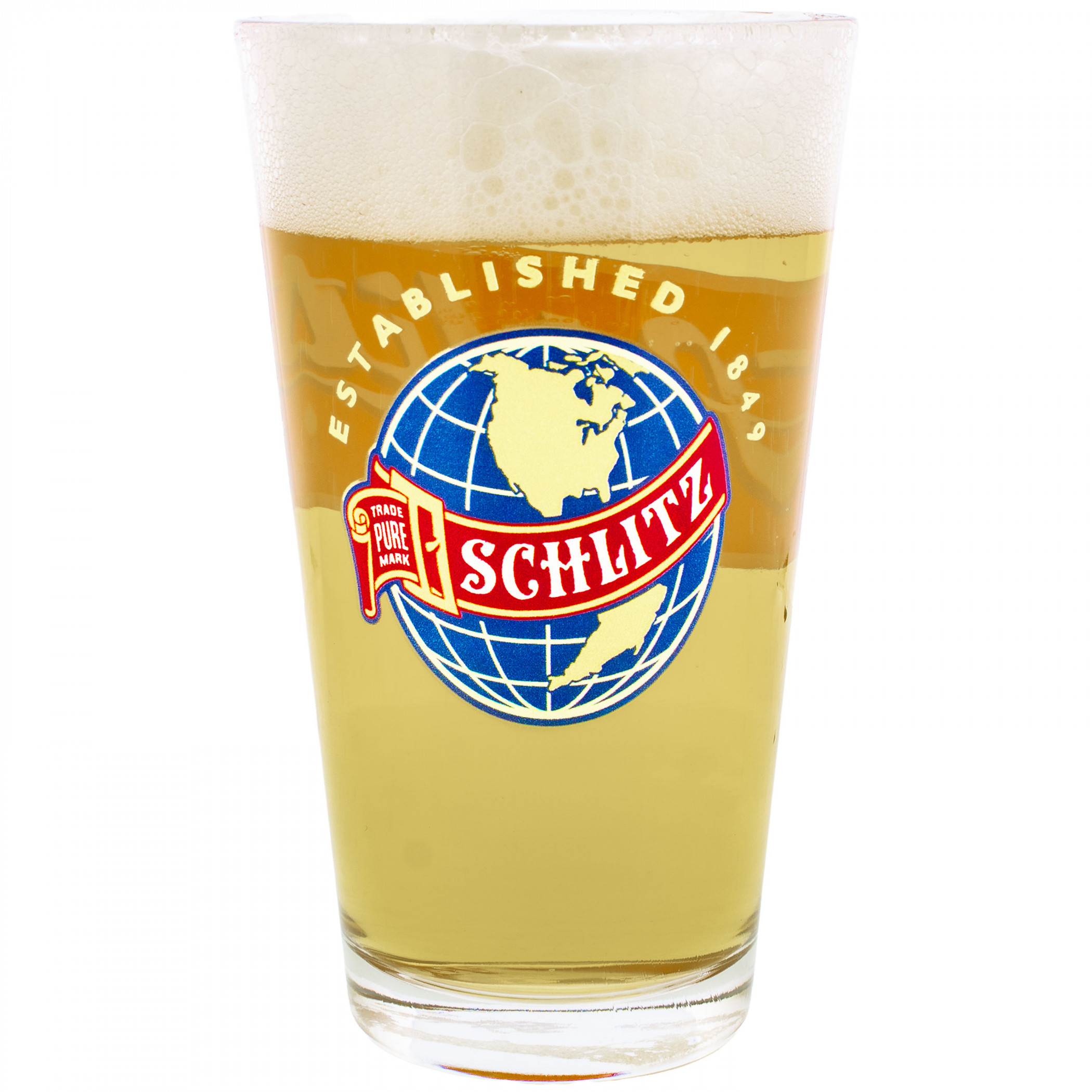 Schlitz World Logo Pint Glass