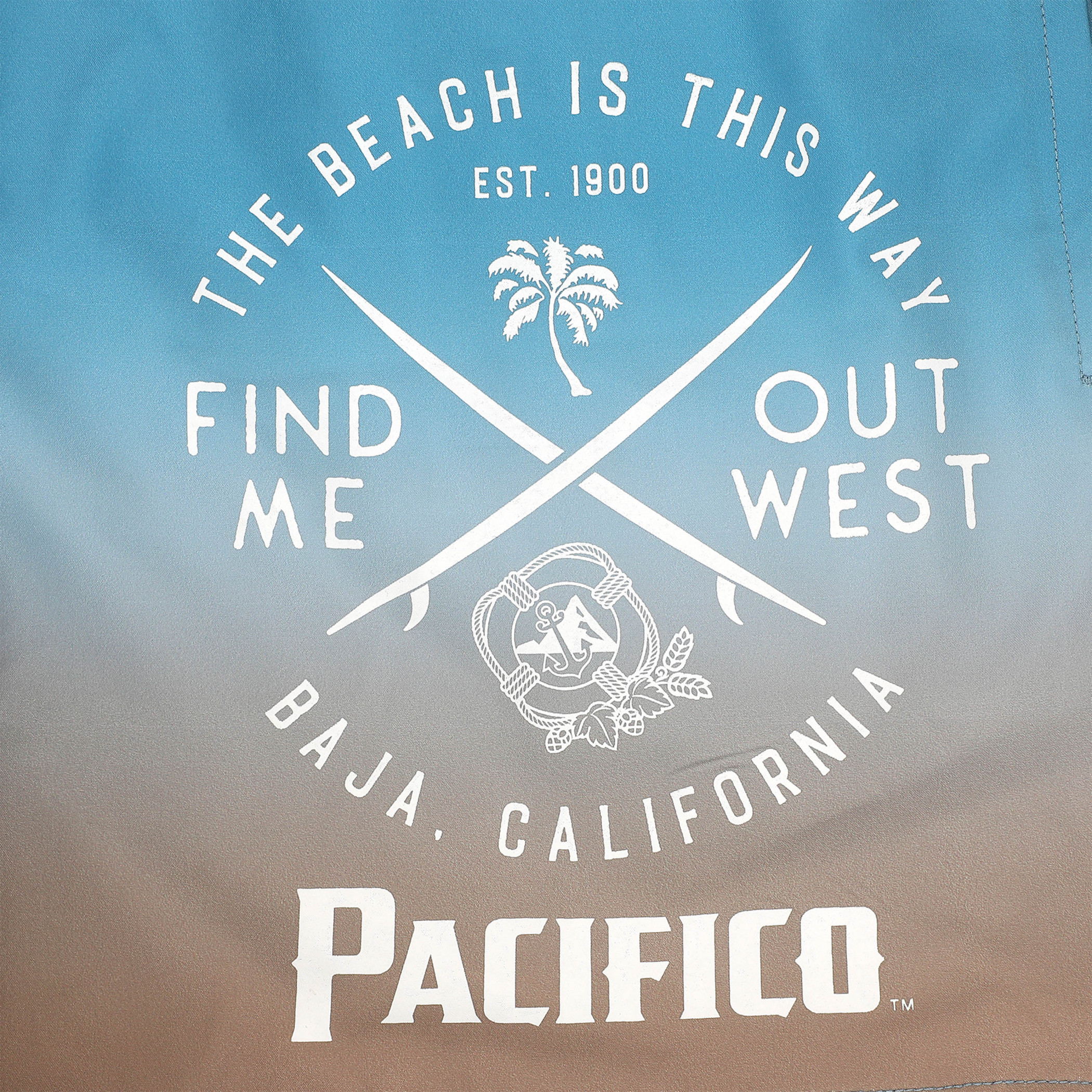 Pacifico Clara Beach Gradient Ombre Board Shorts
