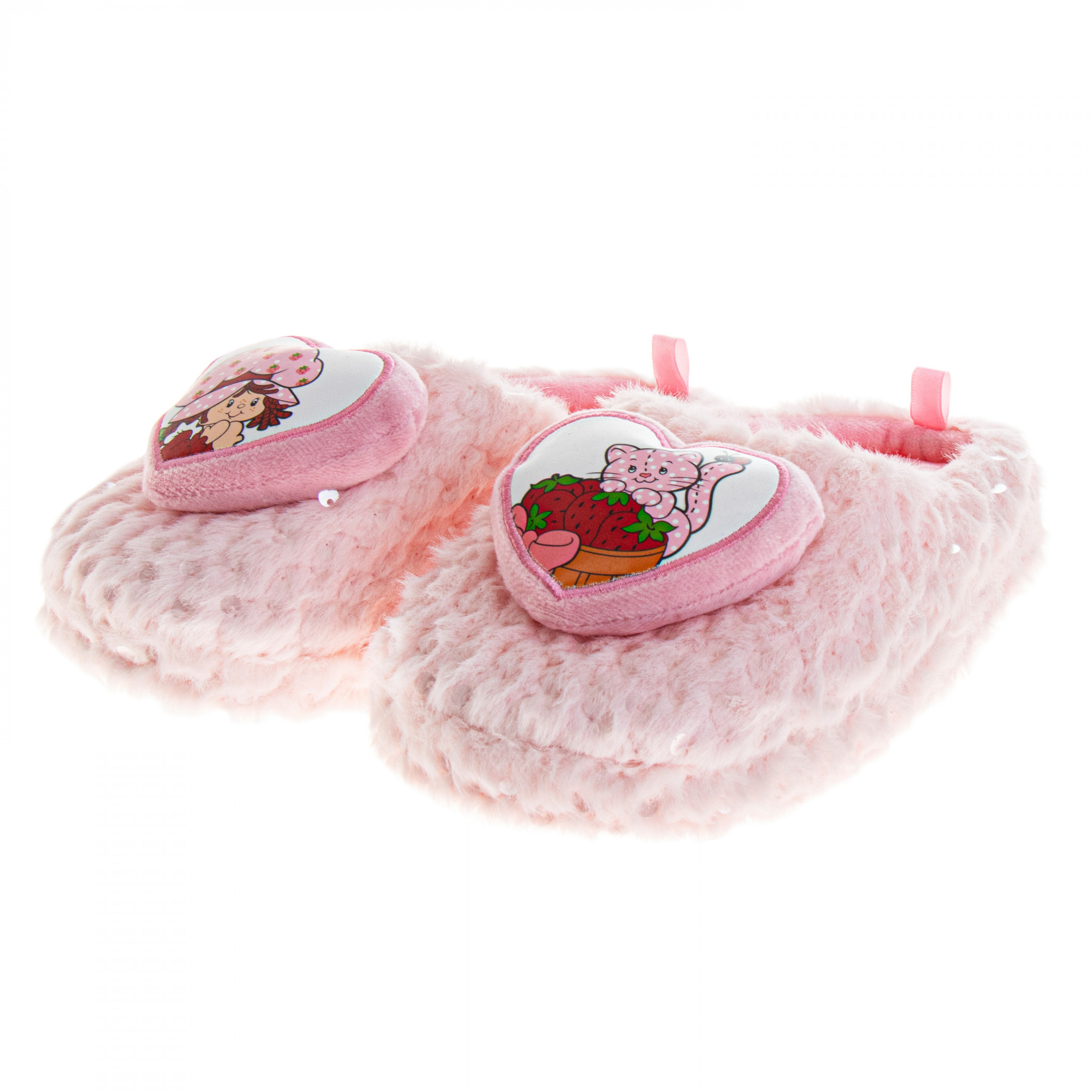 Strawberry Shortcake Big Heart Women's Slippers, Pink