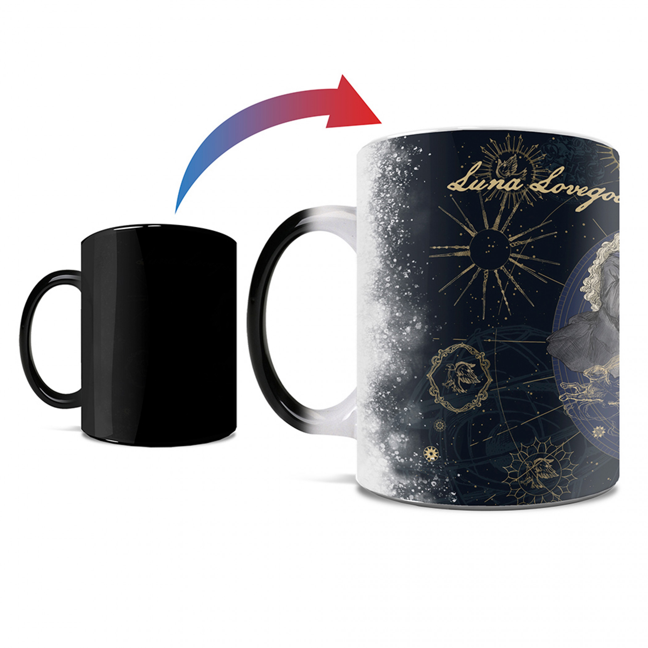 Harry Potter Luna Holiday Magic Morphing Mugs Heat-Change 16oz Mug, Multi-Color