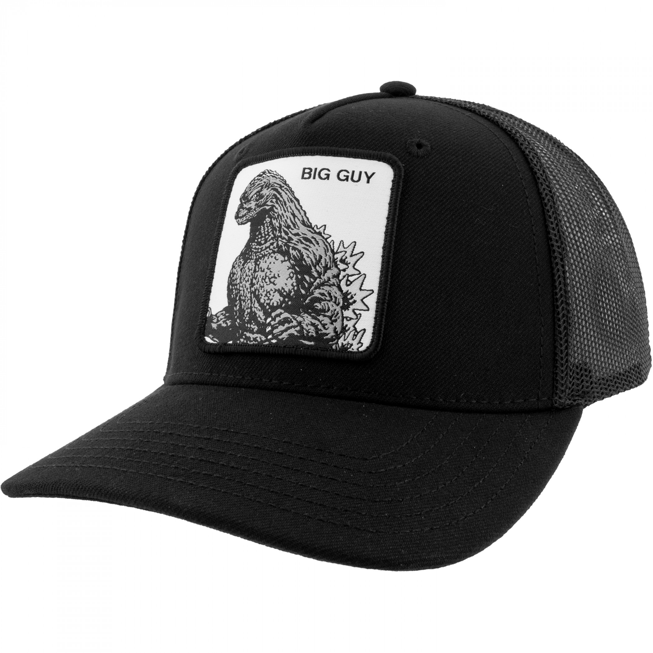Godzilla - Big Guy Mesh Flat Bill Trucker Hat, Black