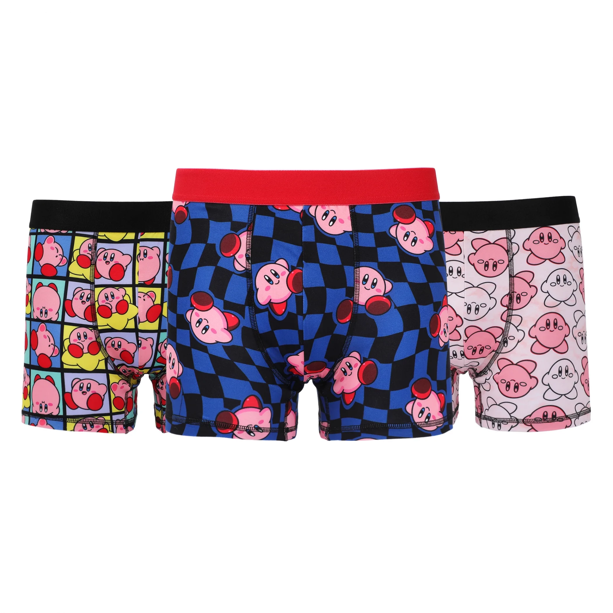 Kirby Printed Men's Boxer Briefs 3-Count, Multi-Color