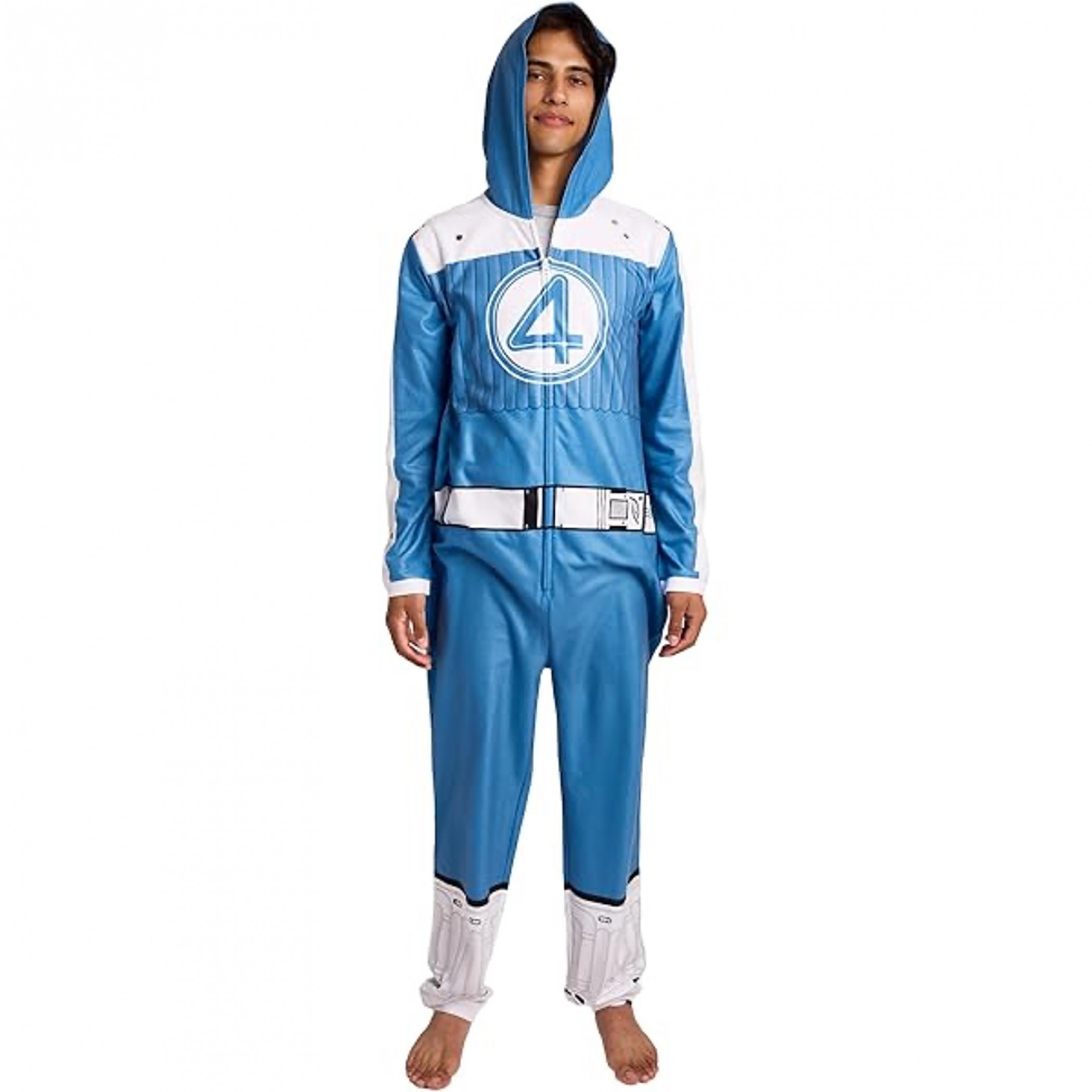 Fantastic Four Movie Johnny Storm Suit Adult Union Suit, Blue